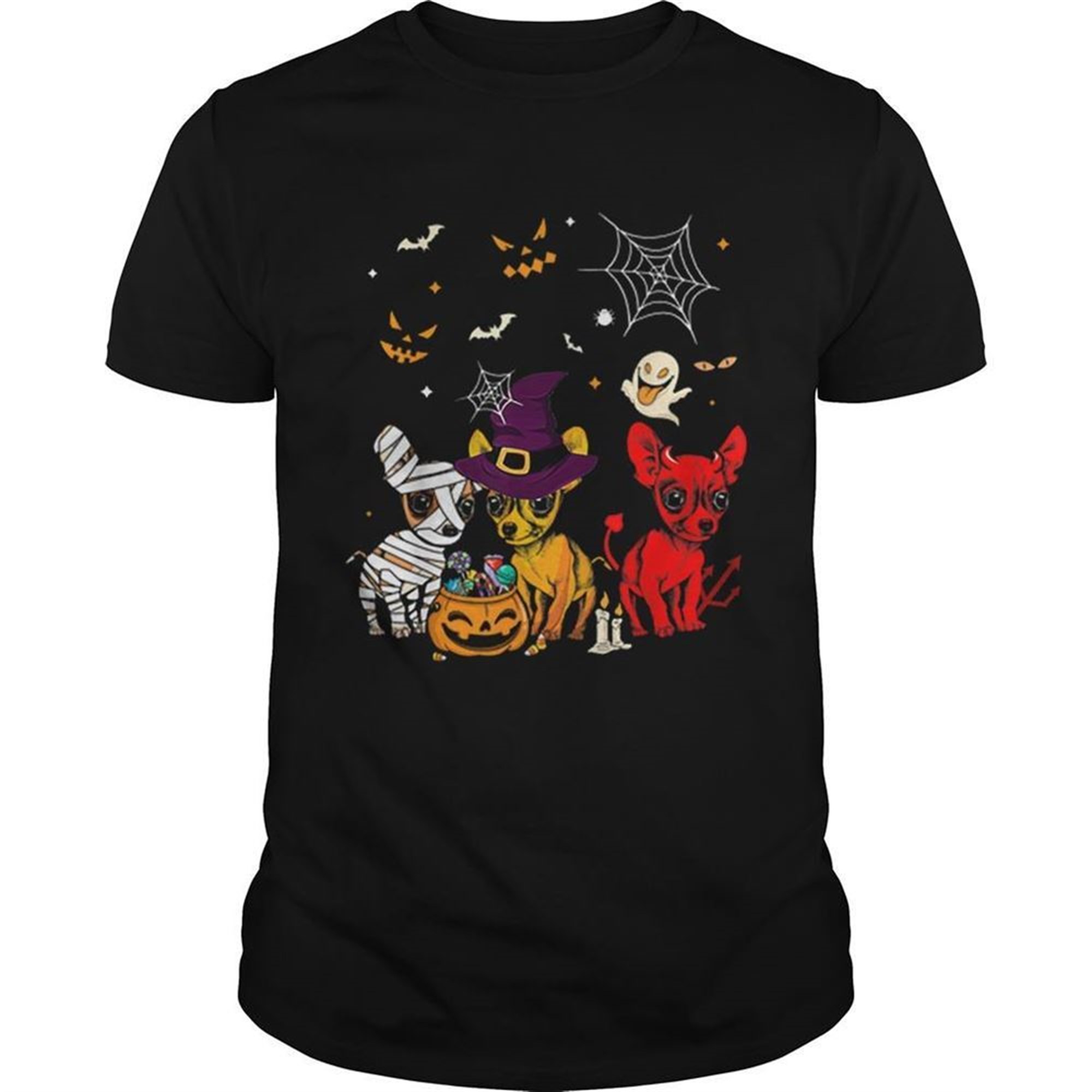 Three Chihuahuas Funny Halloween Gift For Women Shirt