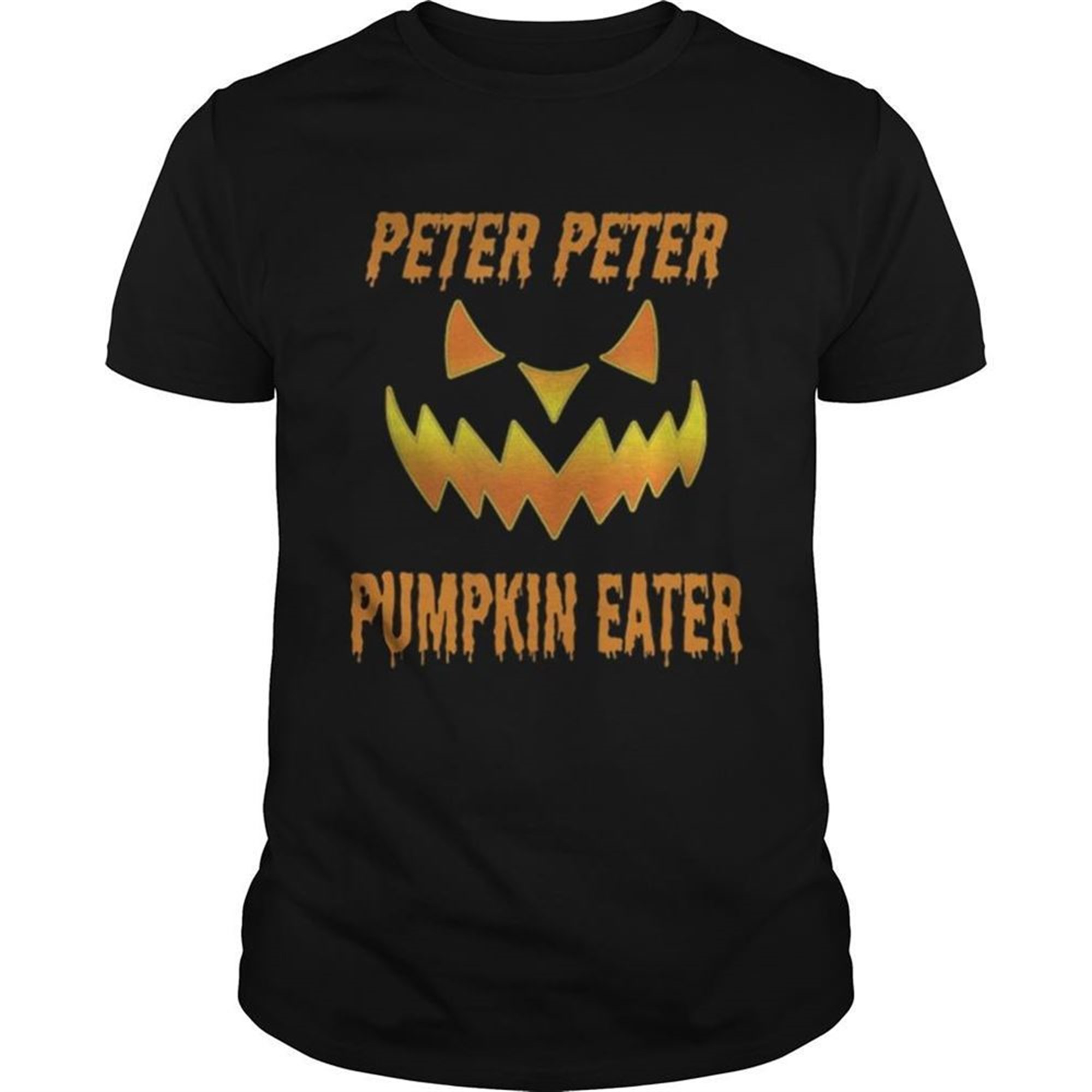 Top Mens Peter Peter Pumpkin Eater Halloween Couples Costume Shirt