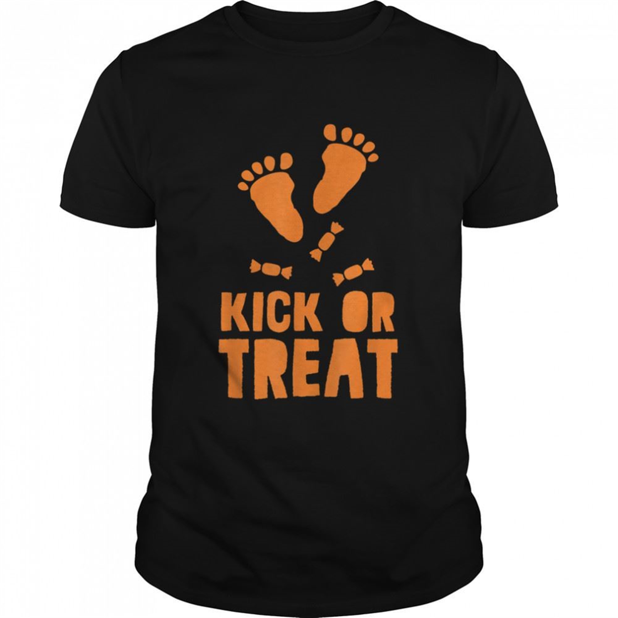 Trick Or Kick Treat Or Trick Pregnant Halloween Shirt