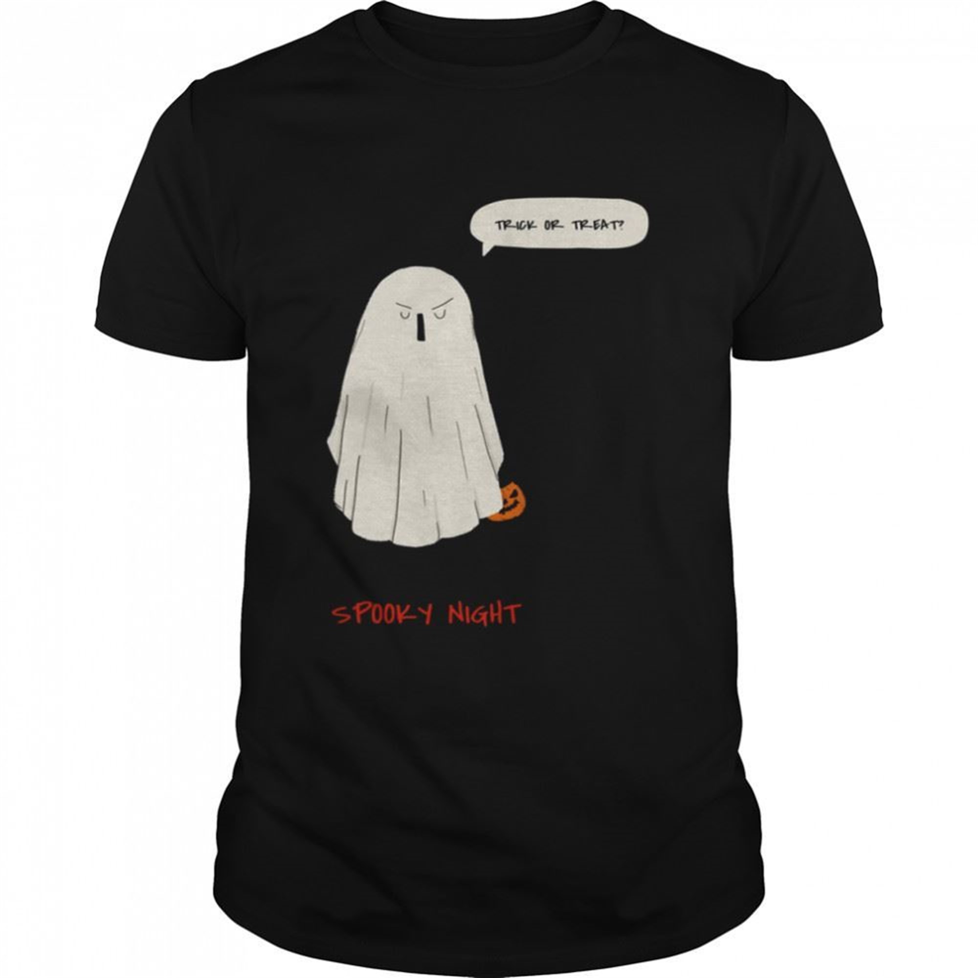 Trick Or Treat Spooky Night Halloween Ghost Shirt