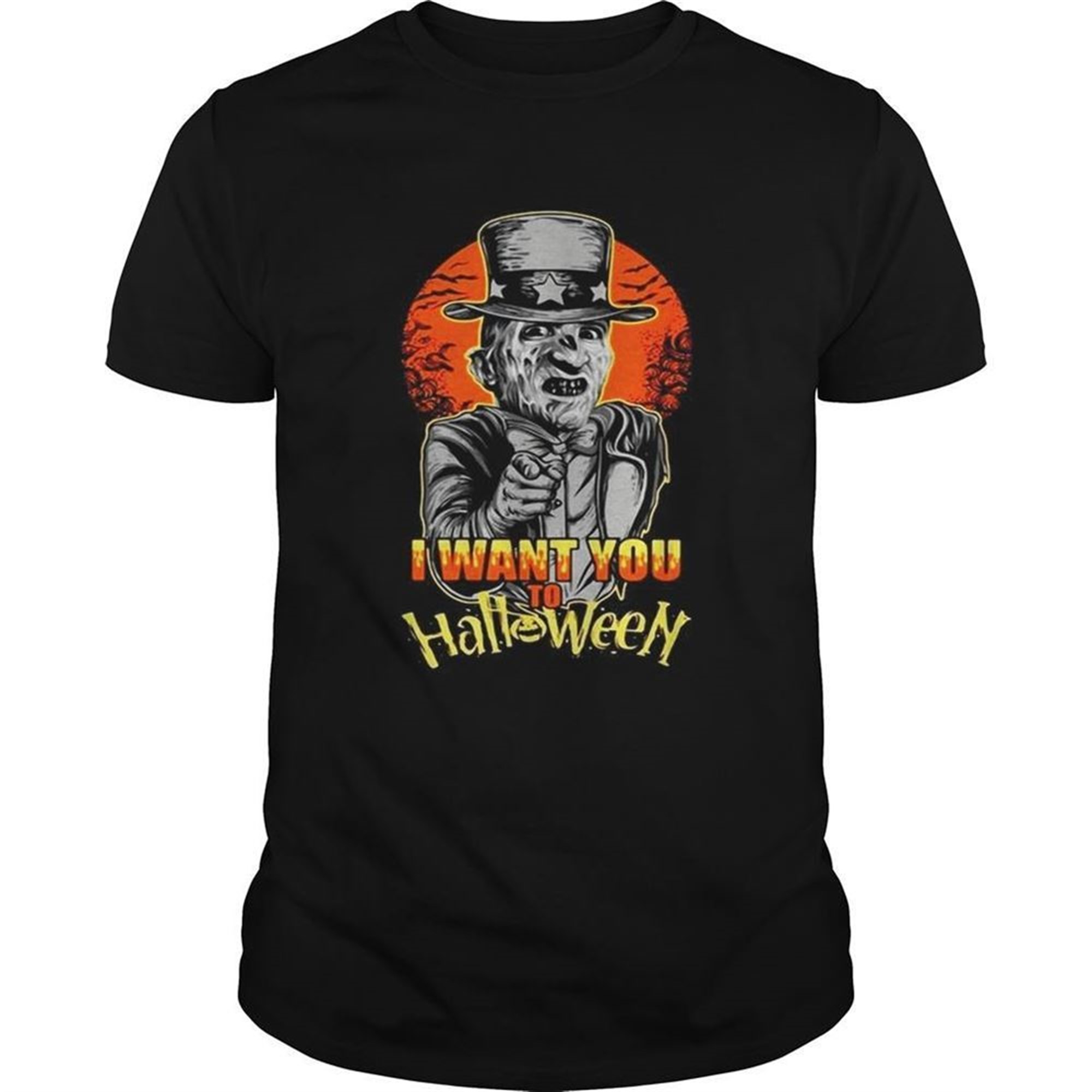 Uncle Sam Freddy Krueger I Want You To Halloween Shirt