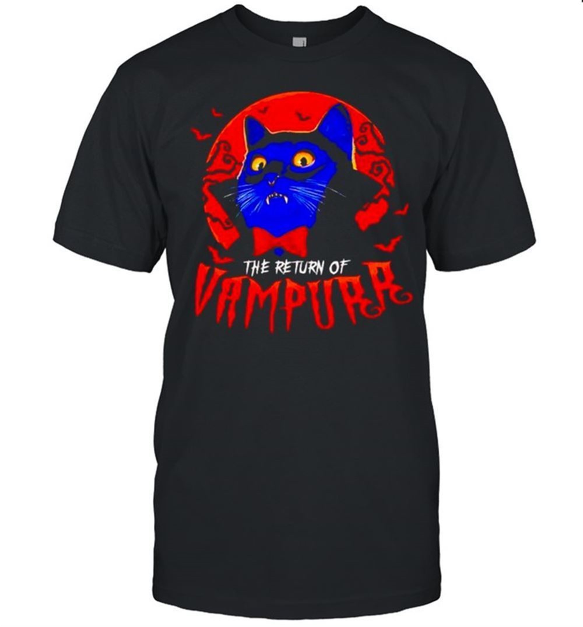 Vampire Cat The Return Vampurr Halloween Shirt