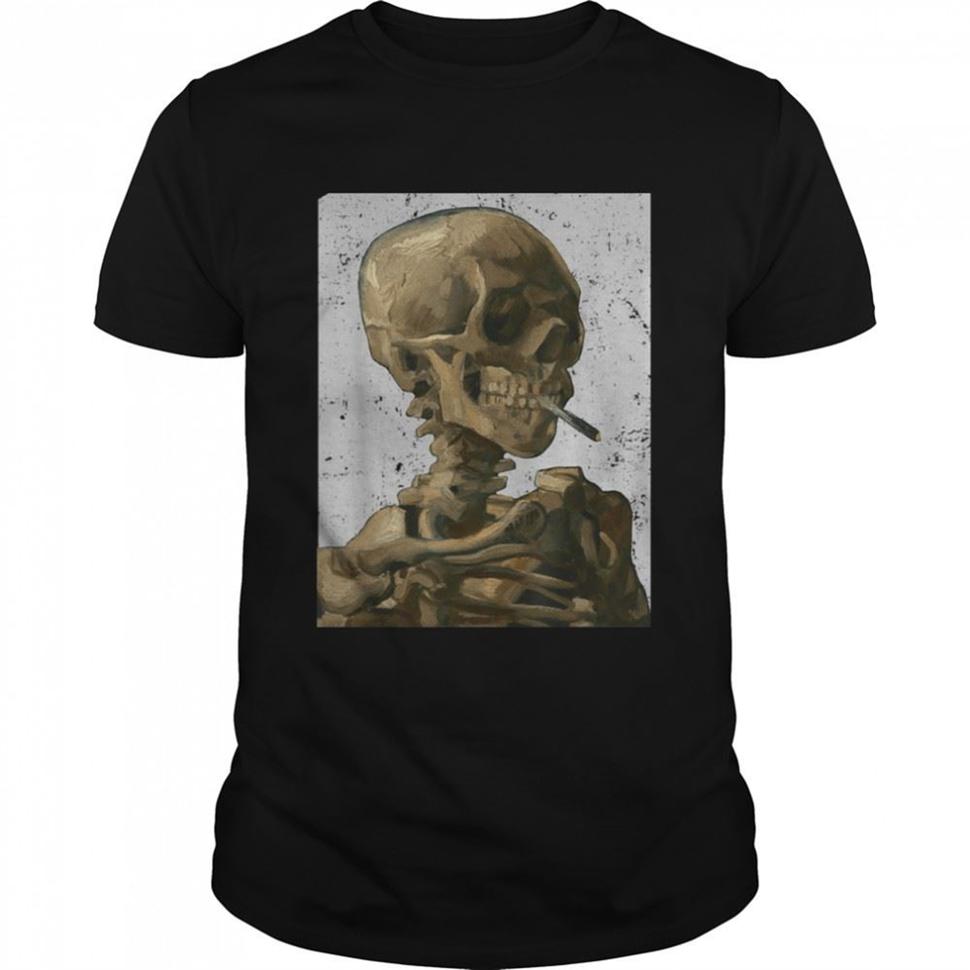 Vintage Van Gogh Skullvan Gogh Head Of A Skeleton Halloween Shirt