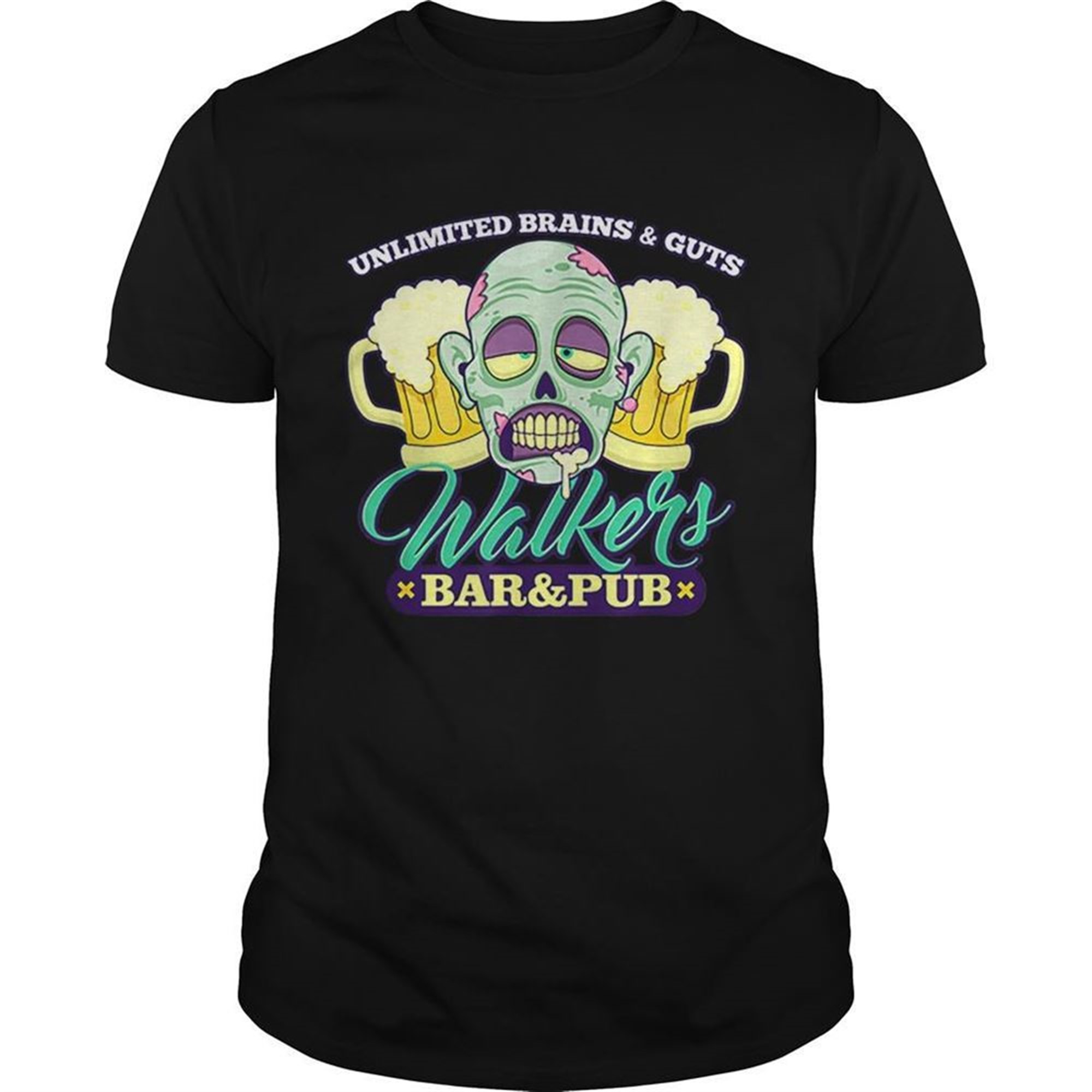 Walkers Bar And Pub Funny Zombie Halloween Shirt