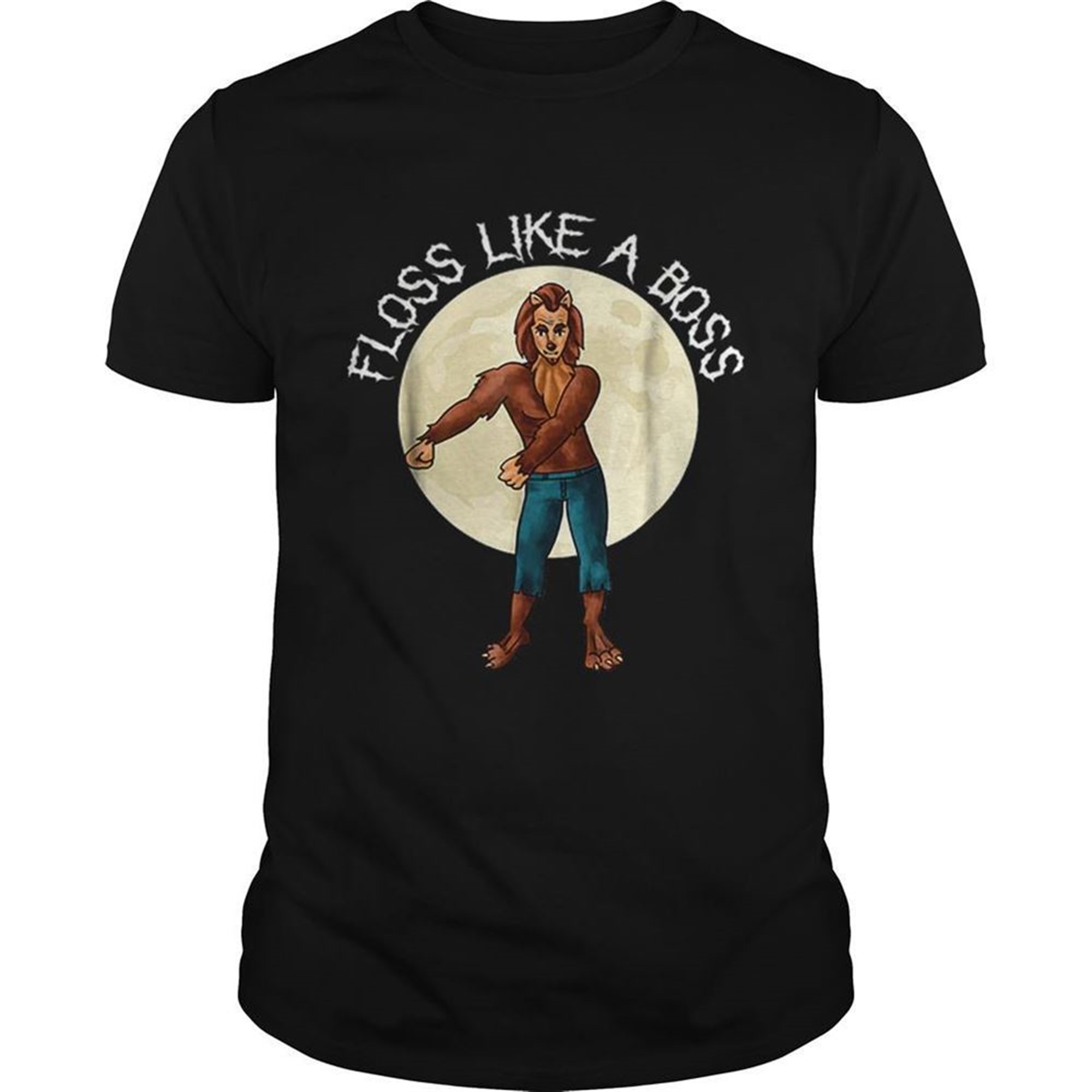 Werewolf Floss Like A Bosshalloween Werewolf Shirt