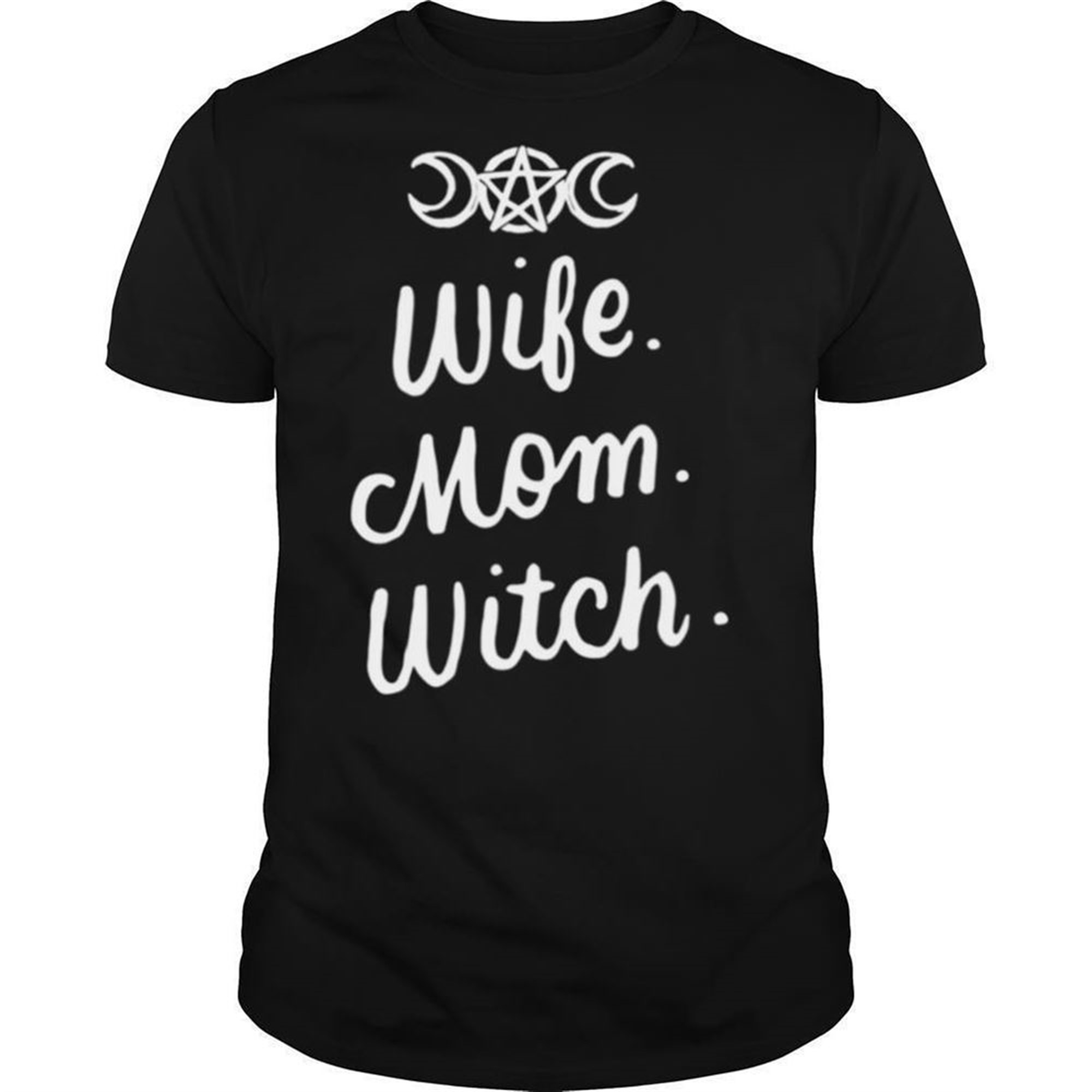 Wife Mom Witch Halloween Witchcraft Wicca Shirt