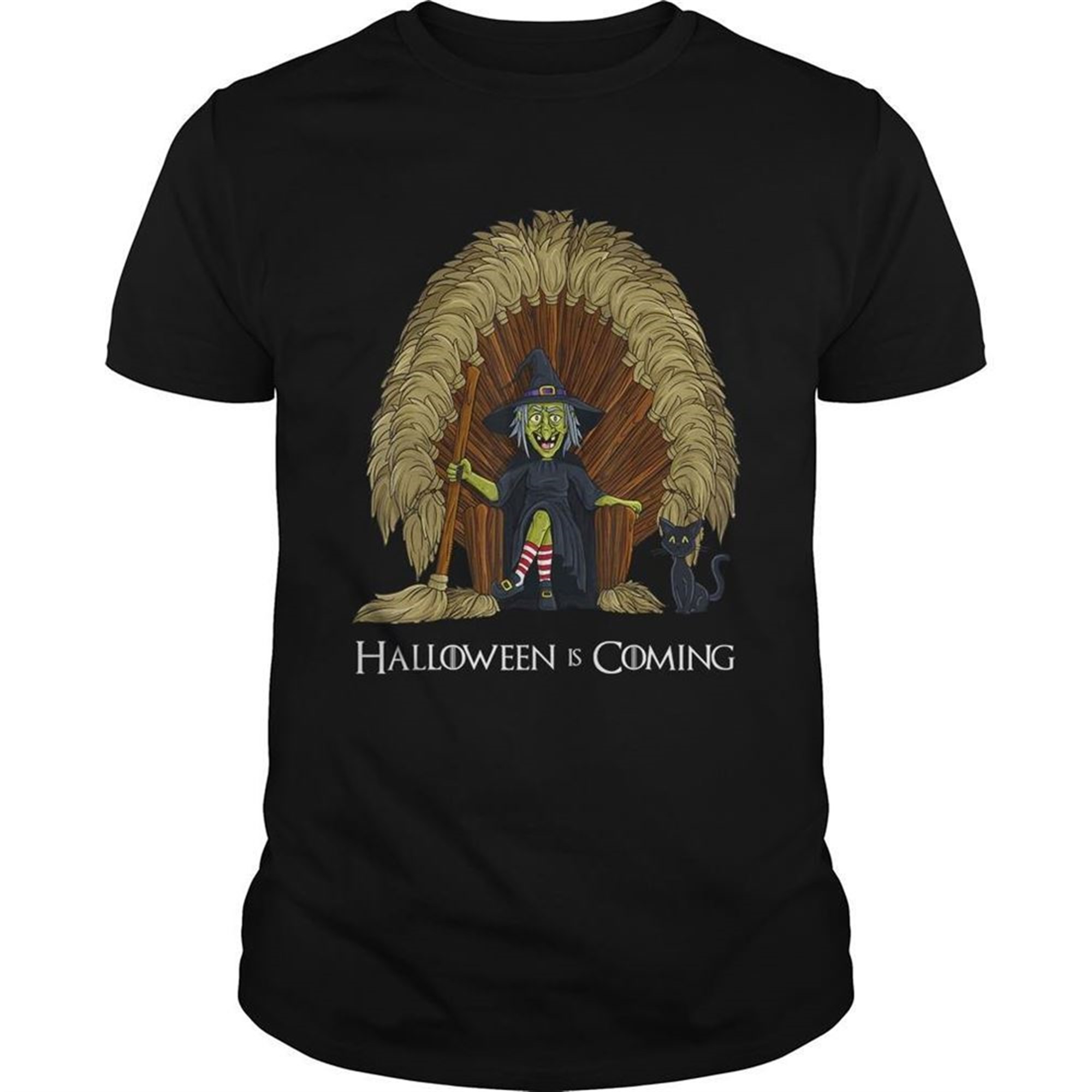Witch Brooms Throne Funny Halloweentshirt