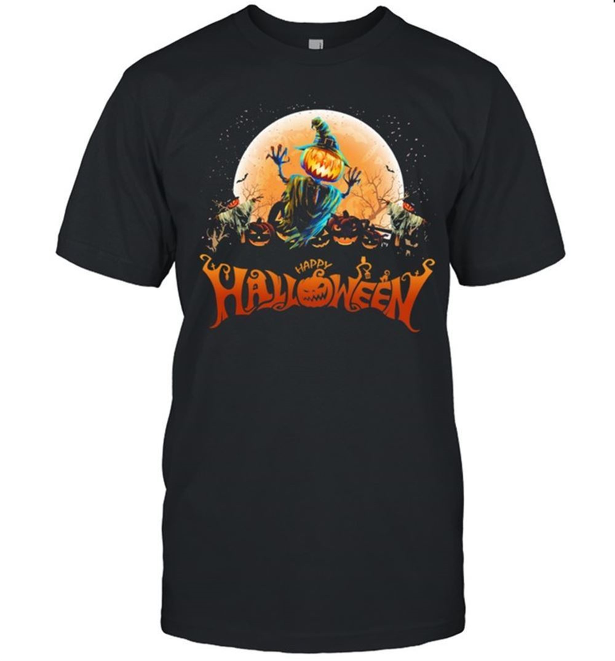 Witch Pumpkin Happy Halloween Shirt