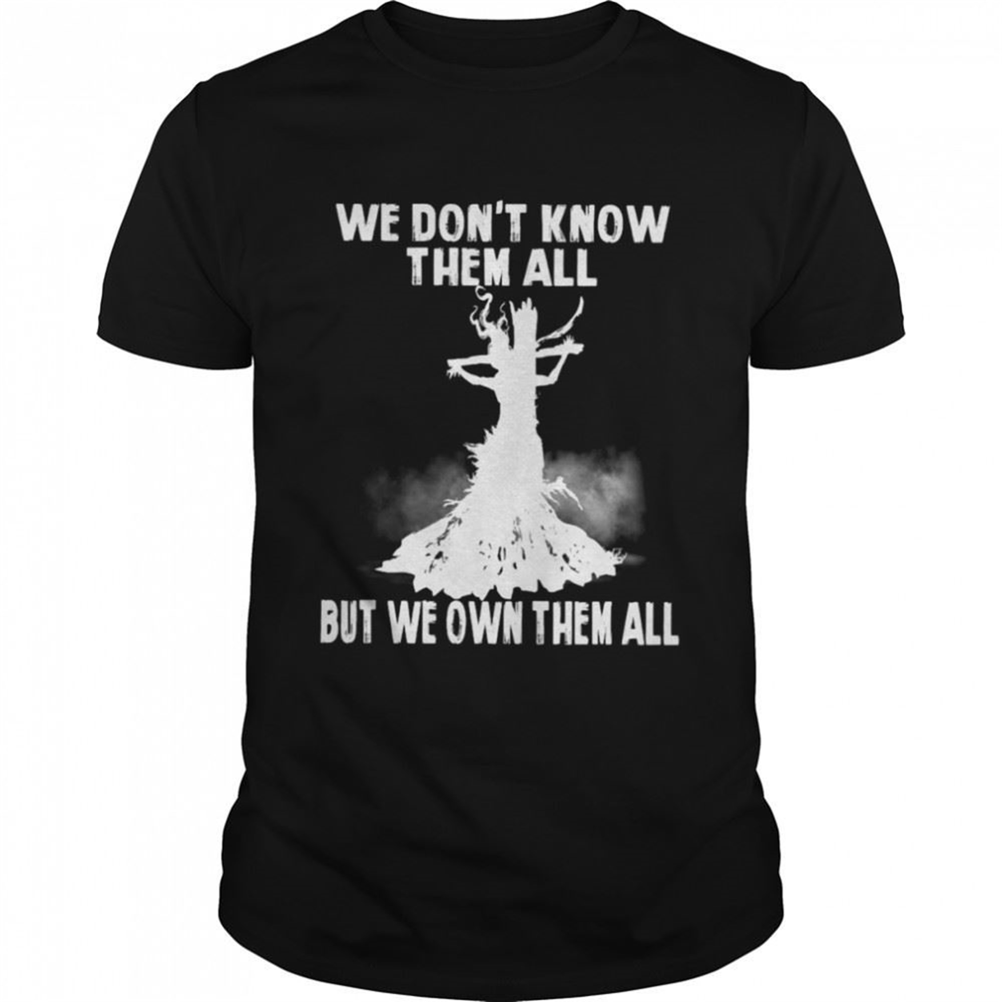 Witch We Dont Know Them All But We Own Them All Halloween T-shirt