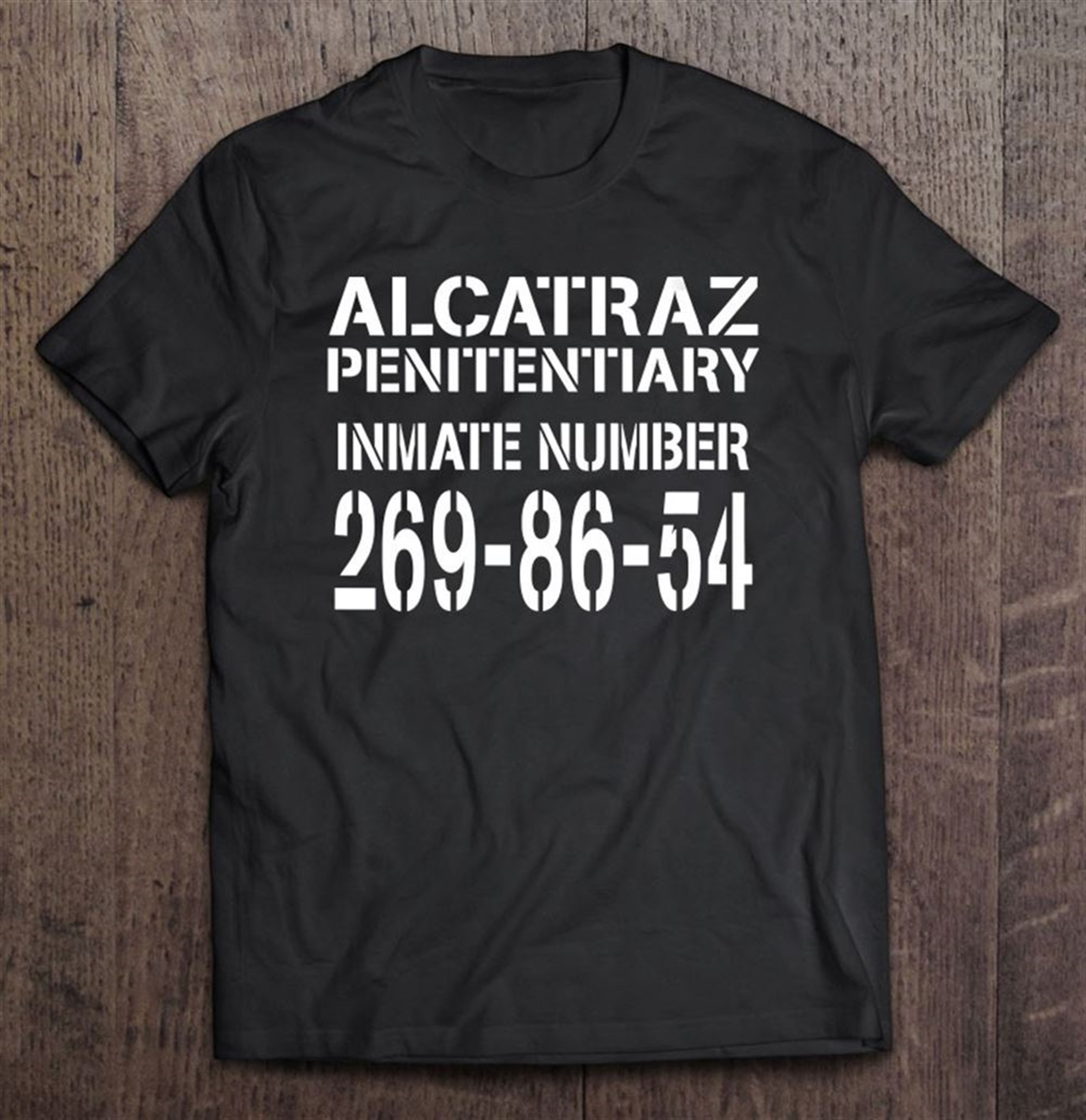 Womens Alcatraz Prison Funny Prisoner Costume Halloween Gifts V-neck