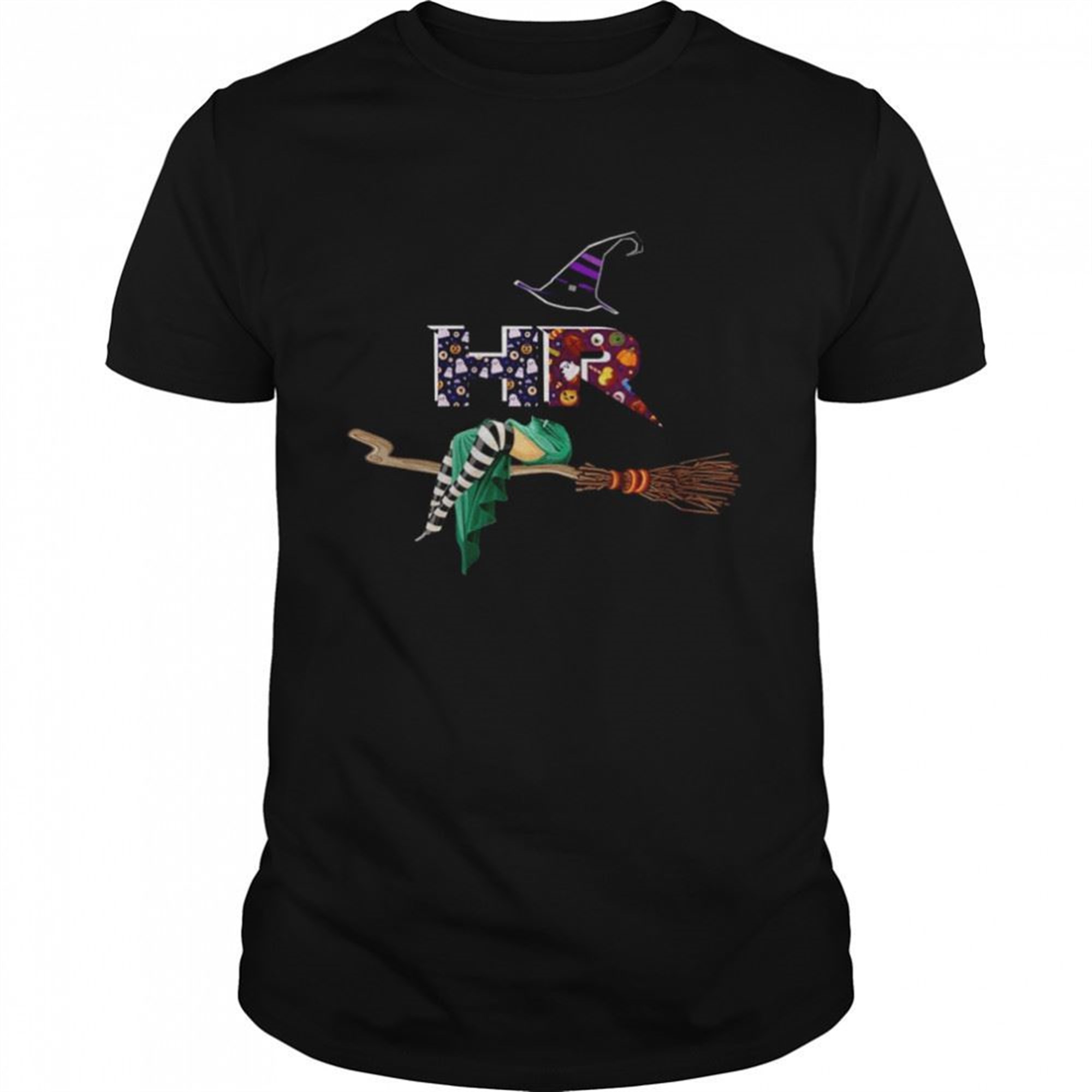 Womens Hr Witch Human Resources Pumpkin Halloween Shirt