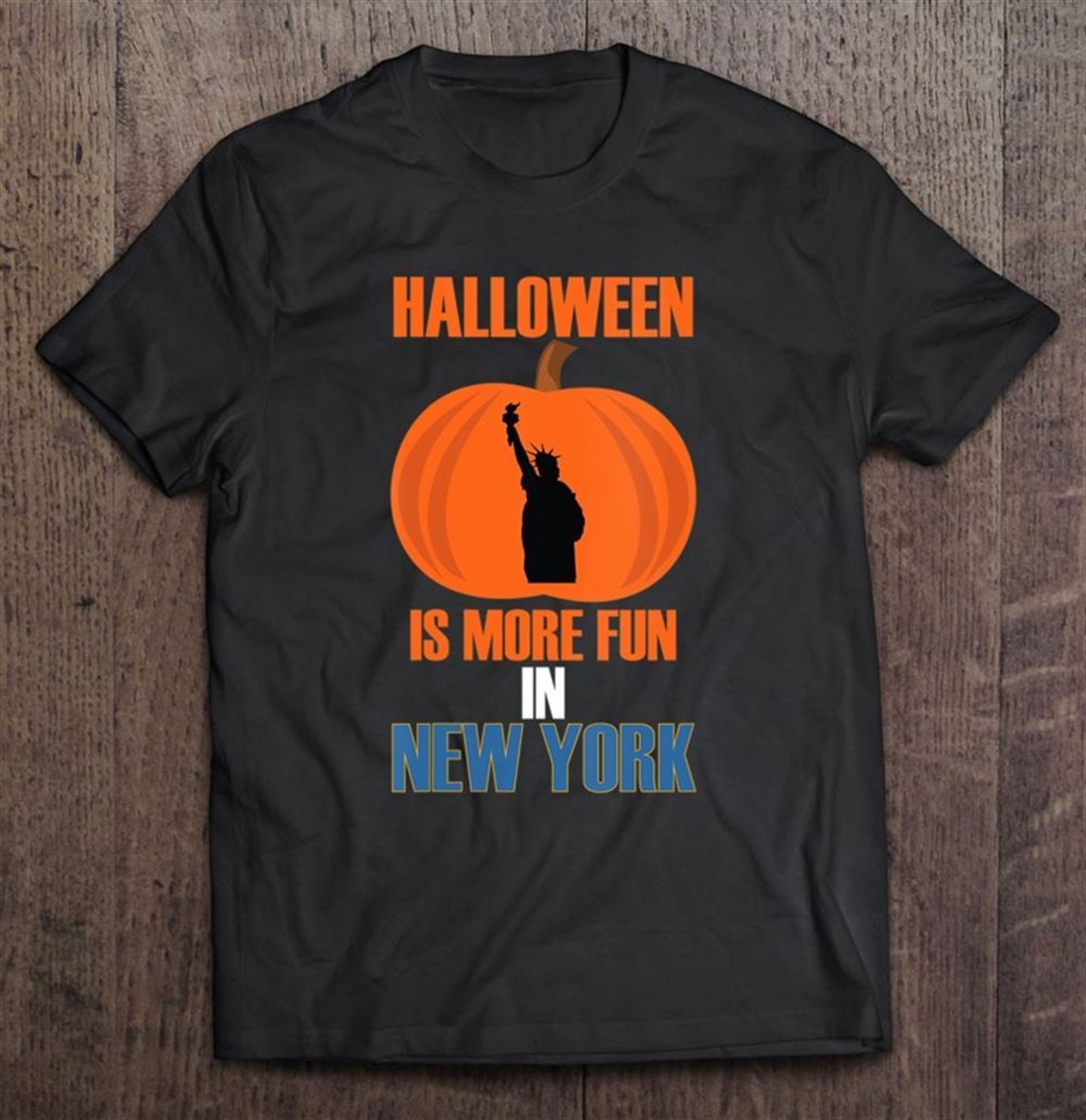 Womens New York Halloween Pumpkin Silhouette Carving V-neck