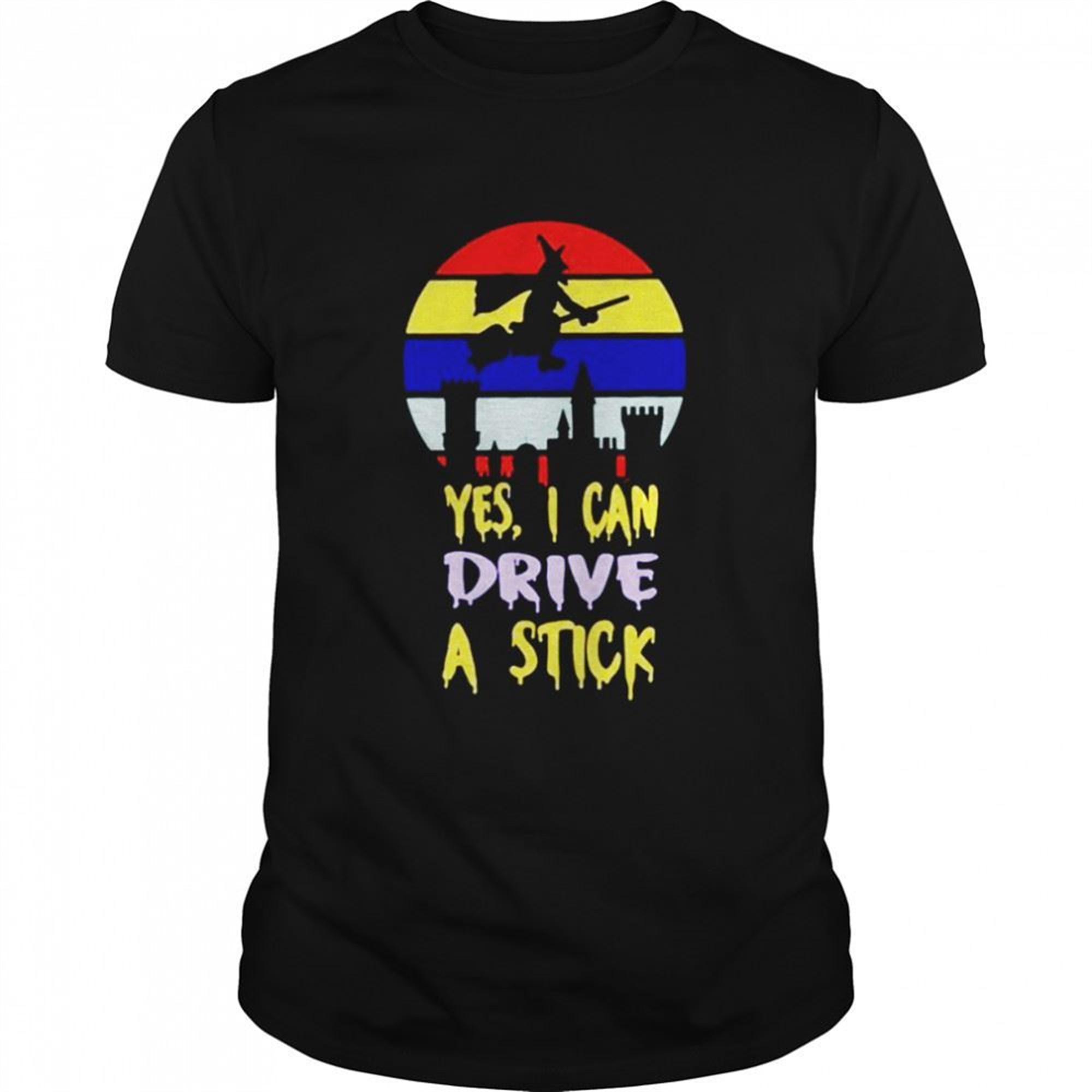 Yes I Can Drive A Stick Halloween T-shirt