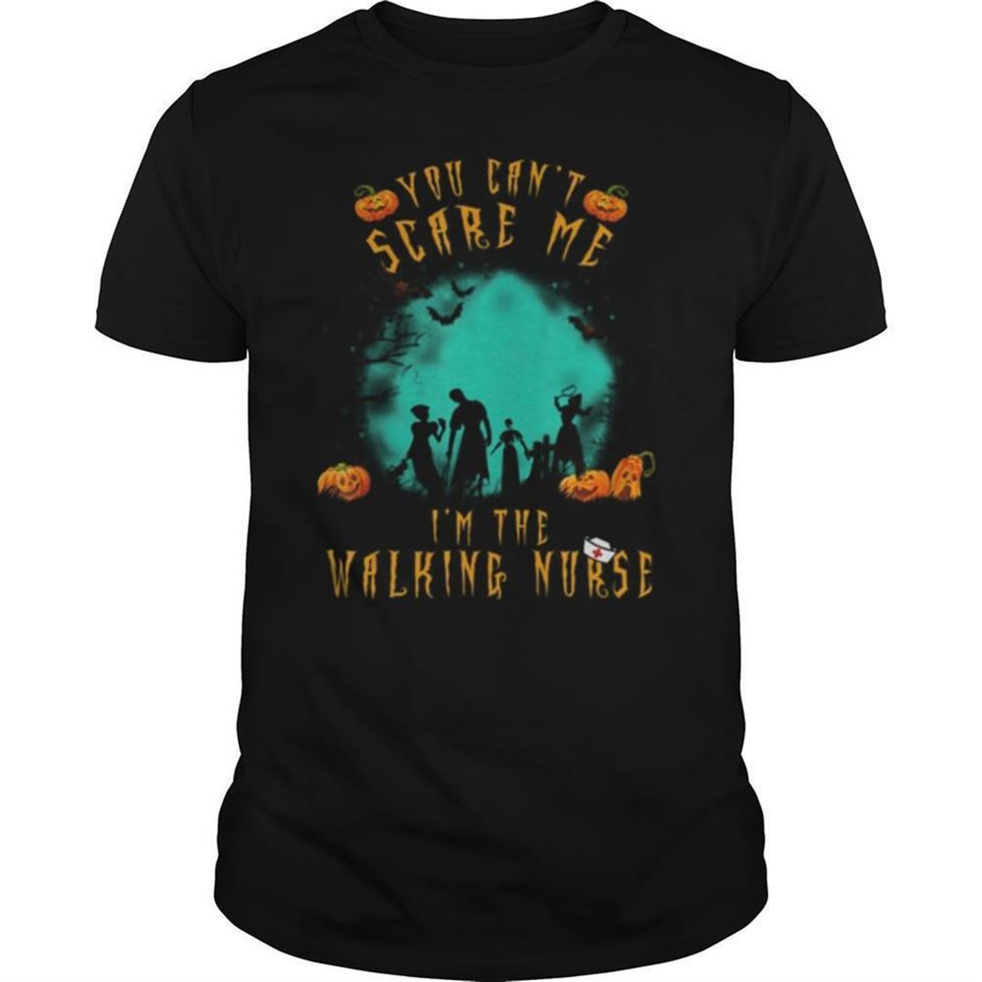 You Cant Scare Me Im The Walking Nurse Halloween Nurse Shirt