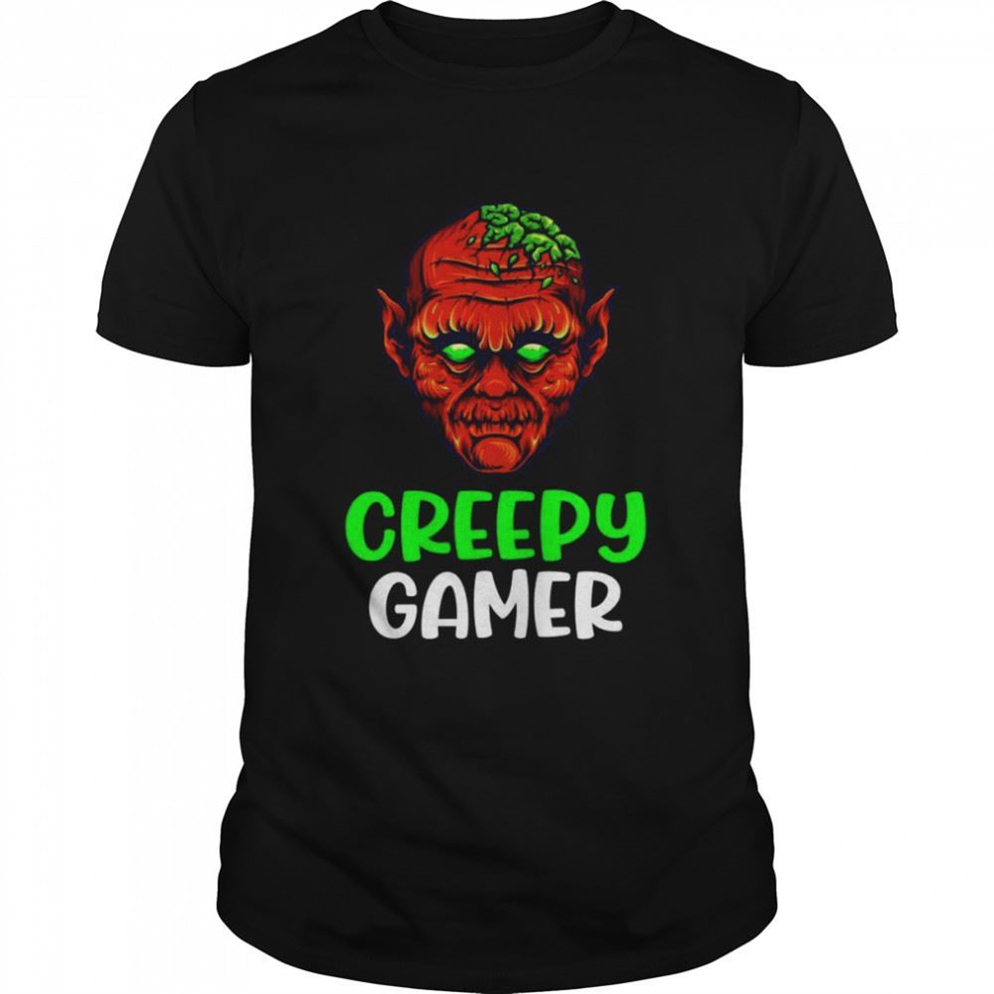 Zombie Gamer Creepy Halloween Video Game Skeleton Scary Shirt