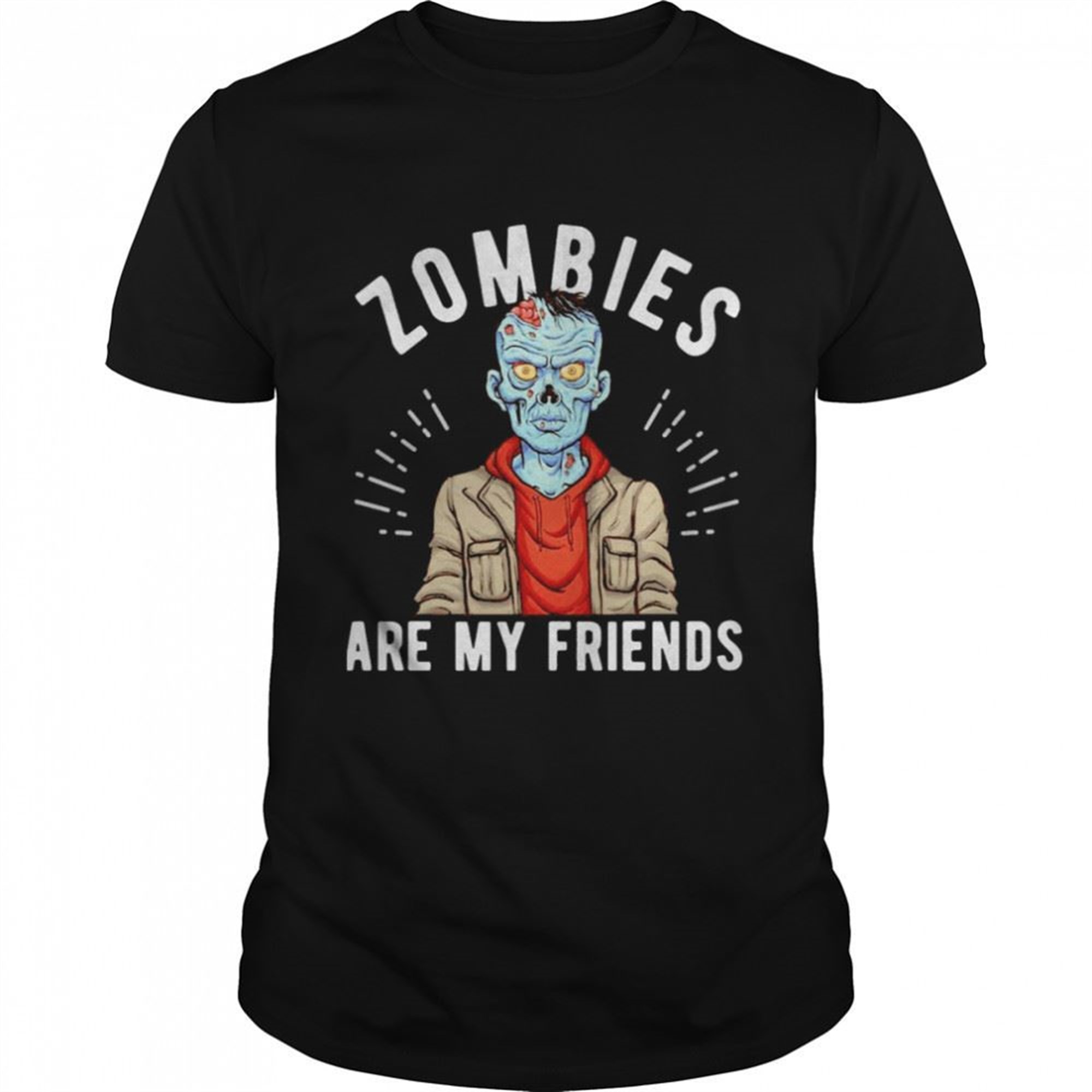 Zombies Are My Friends Monster Halloween Shirt