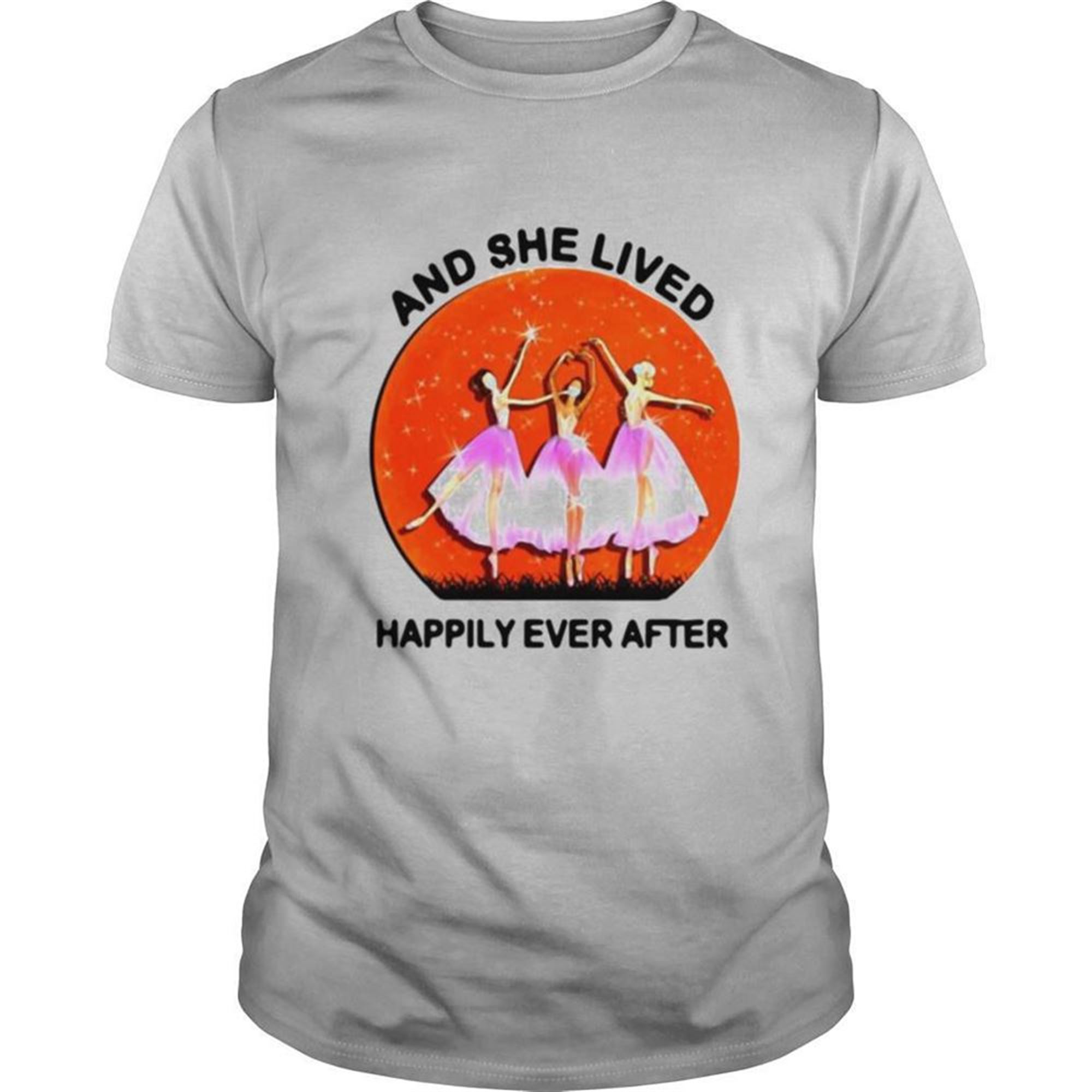 Ballet Girls Mask And She Lived Happily Ever After Halloween Shirt