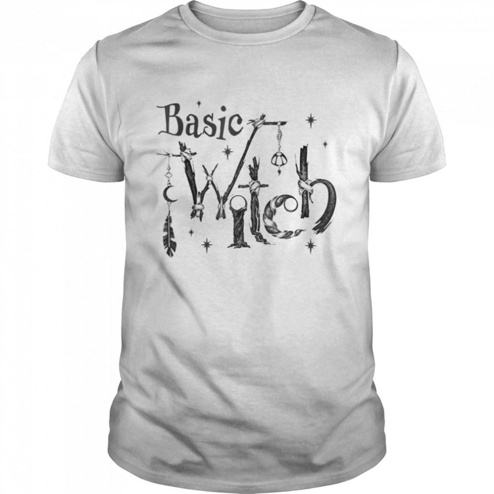 Basic Witch Goth Wicca Witchy Vibes Halloween Costume T-shirt