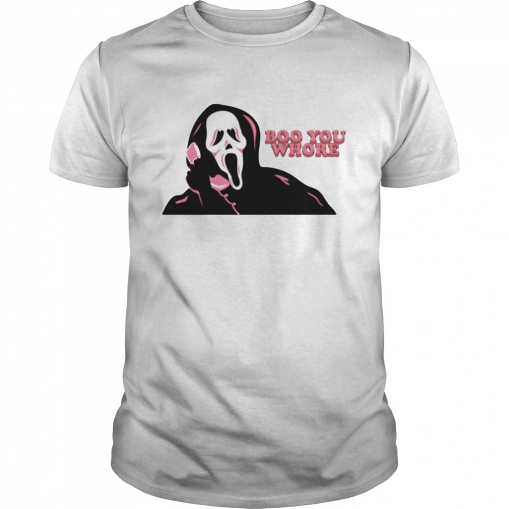 Boo You Whore Ghost Face Cute Halloween Shirt