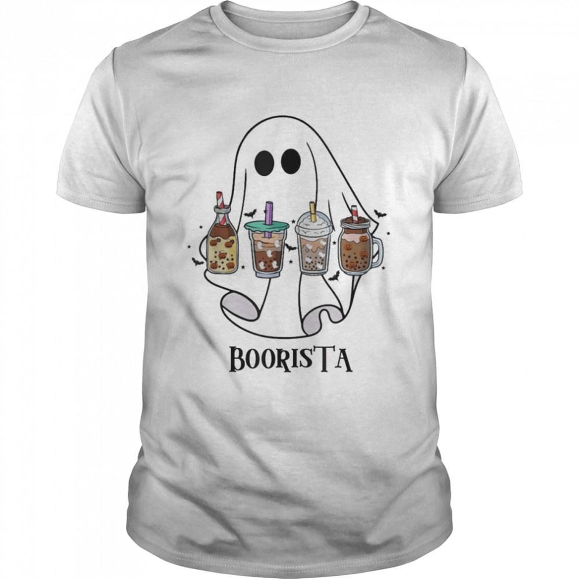 Boorista Boo Coffee Halloween Spooky Ghost Coffee Barista Shirt