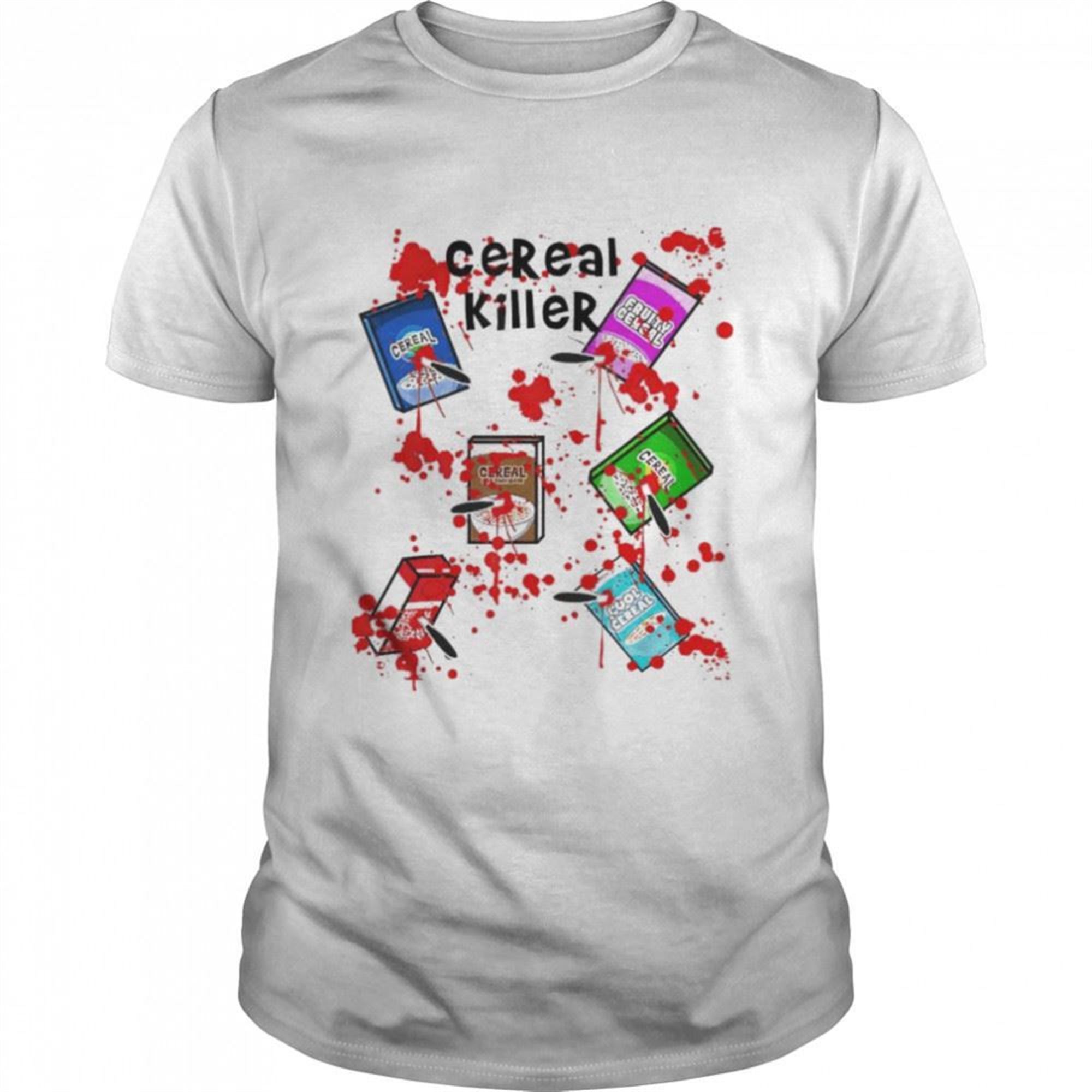 Cereal Killer Funny Easy Lazy Last Minute Halloween Shirt