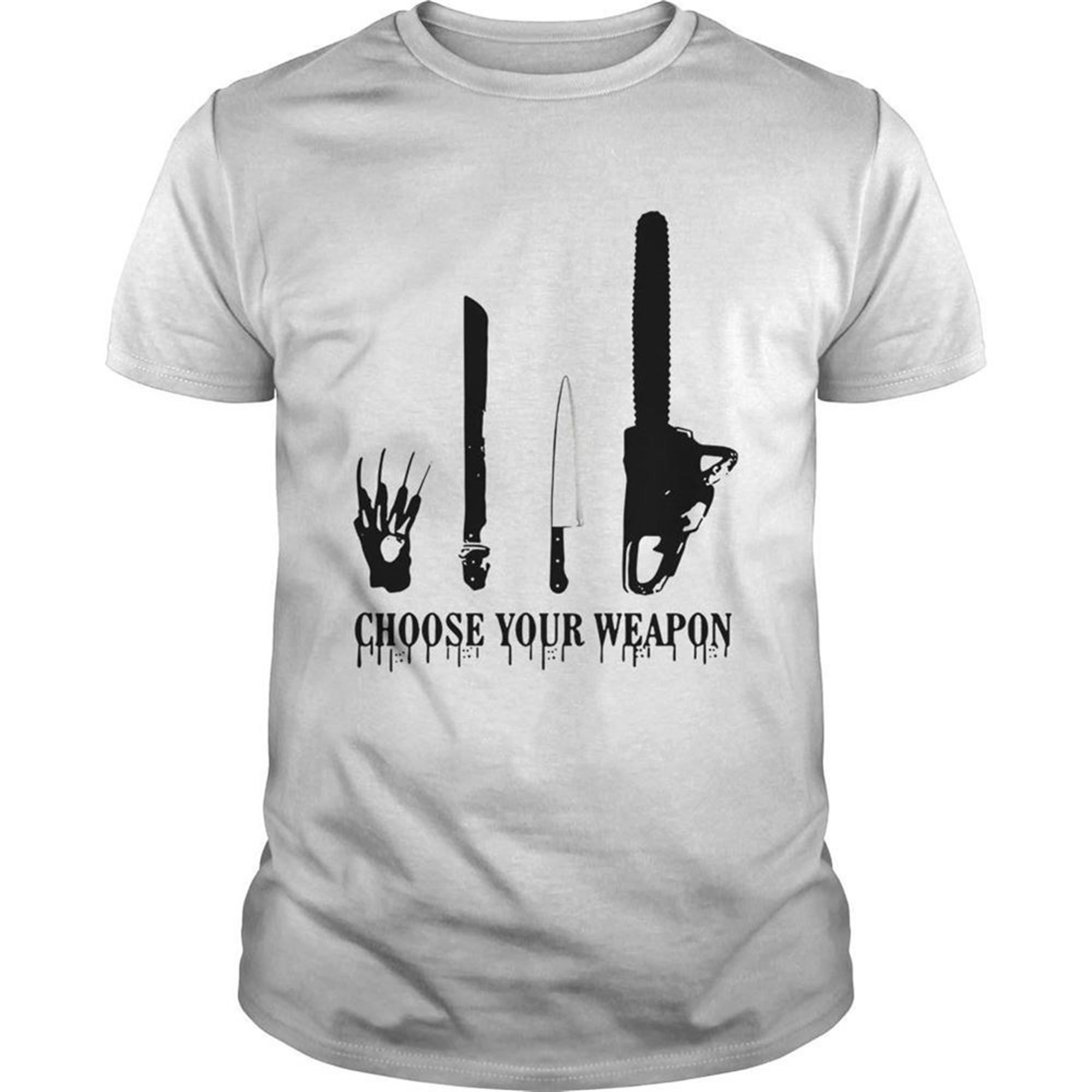 Choose Your Weapon Halloween Slasher Halloween Shirt