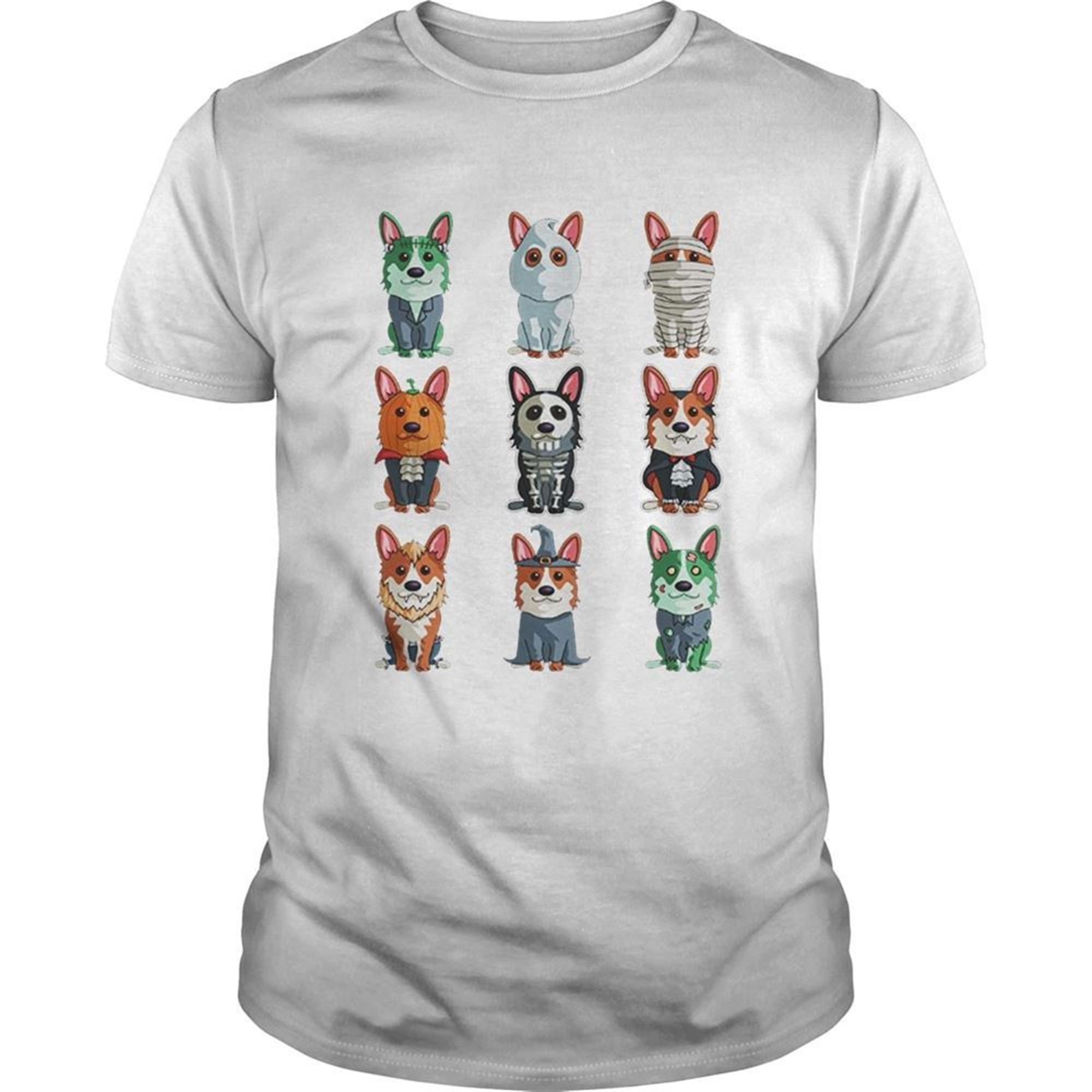 Cute Corgi Halloween Tshirt Funny Halloween Gift Tee