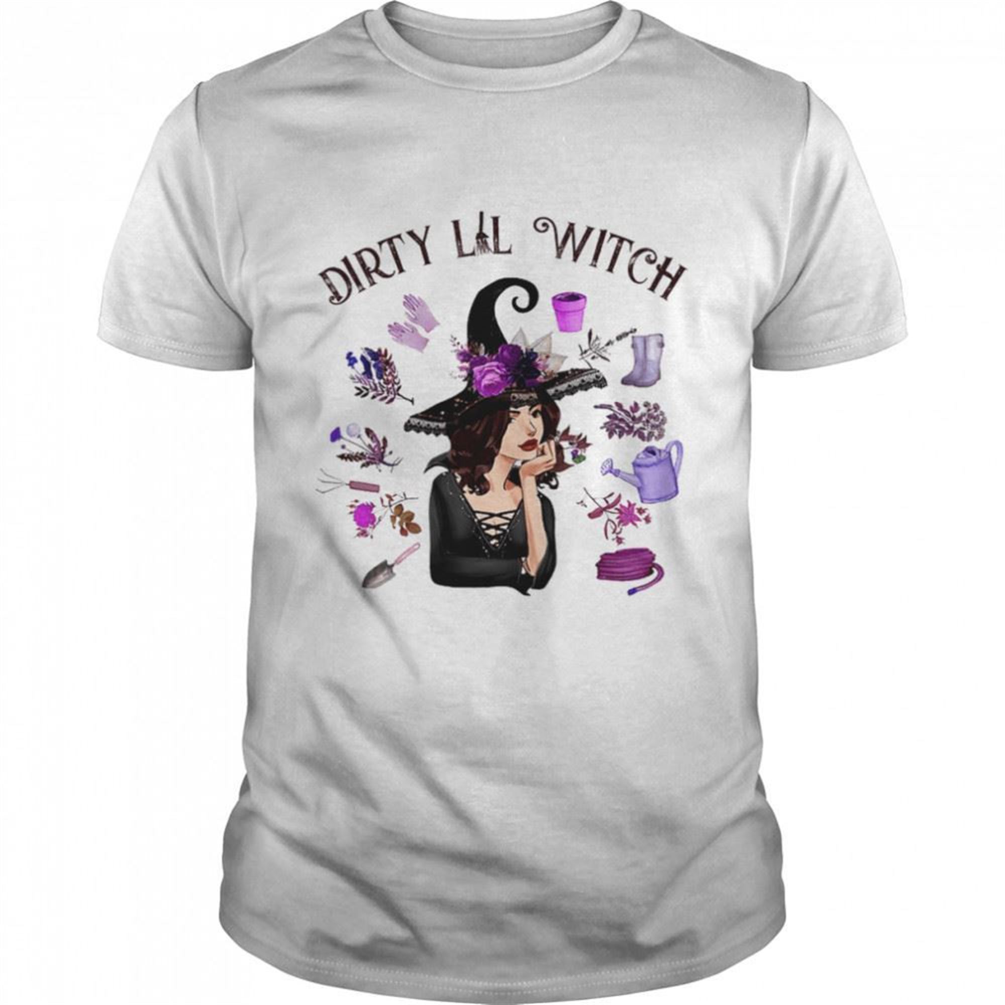 Dirt Lil Witch Gardening Lovers Spooky Witchy Witch Halloween Shirt