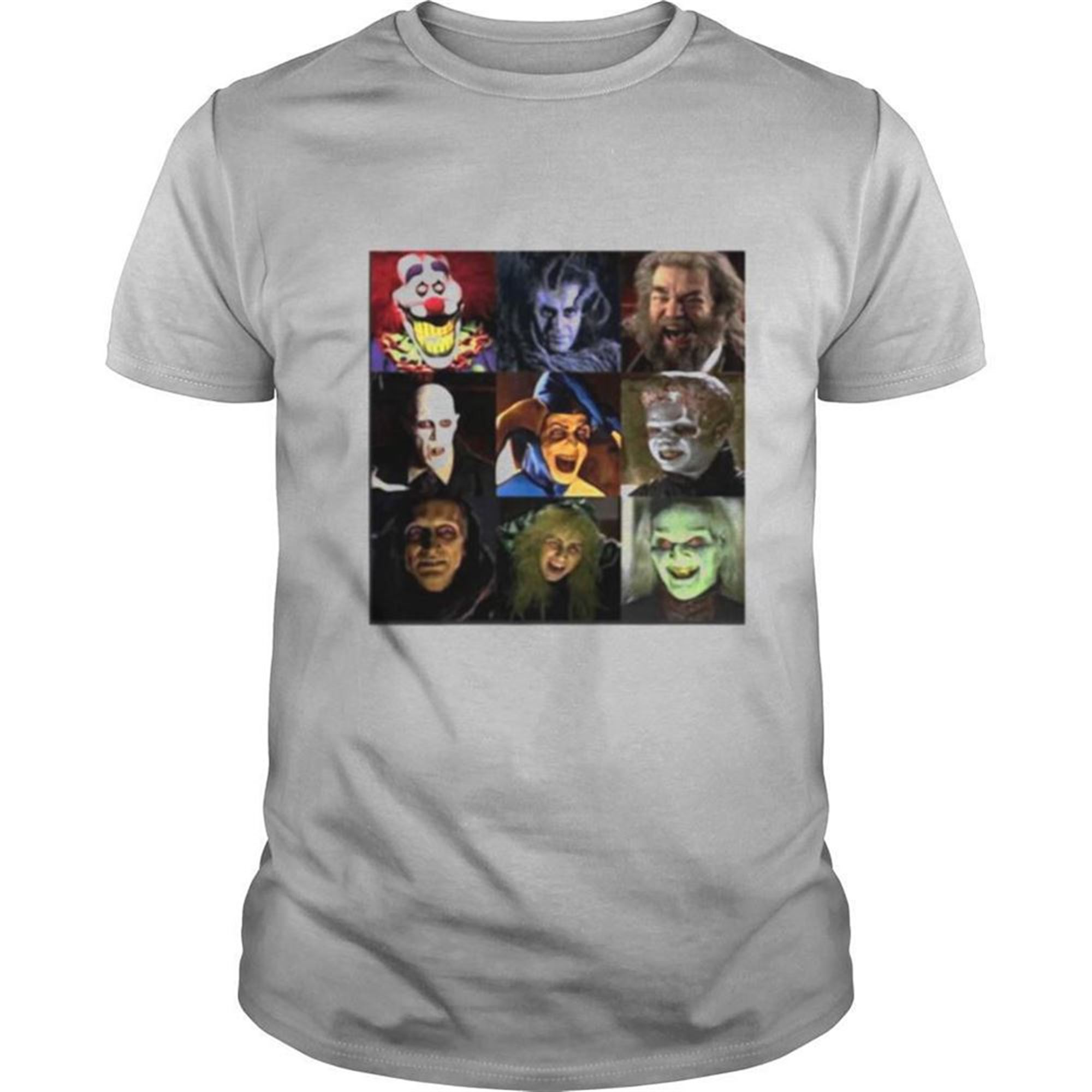 Funny Horror Characters Face Halloween Shirt