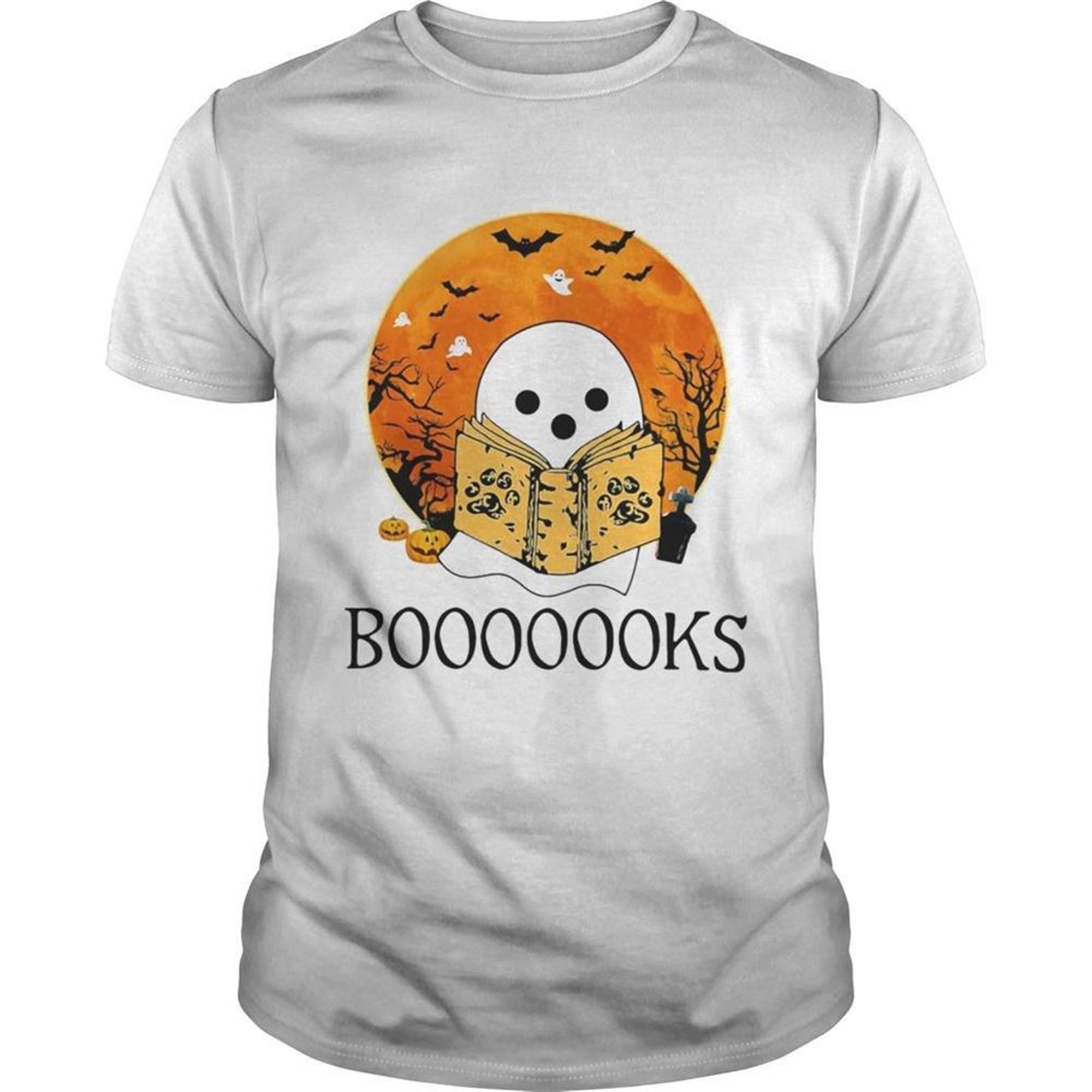 Ghost Reading Books Halloween Shirt