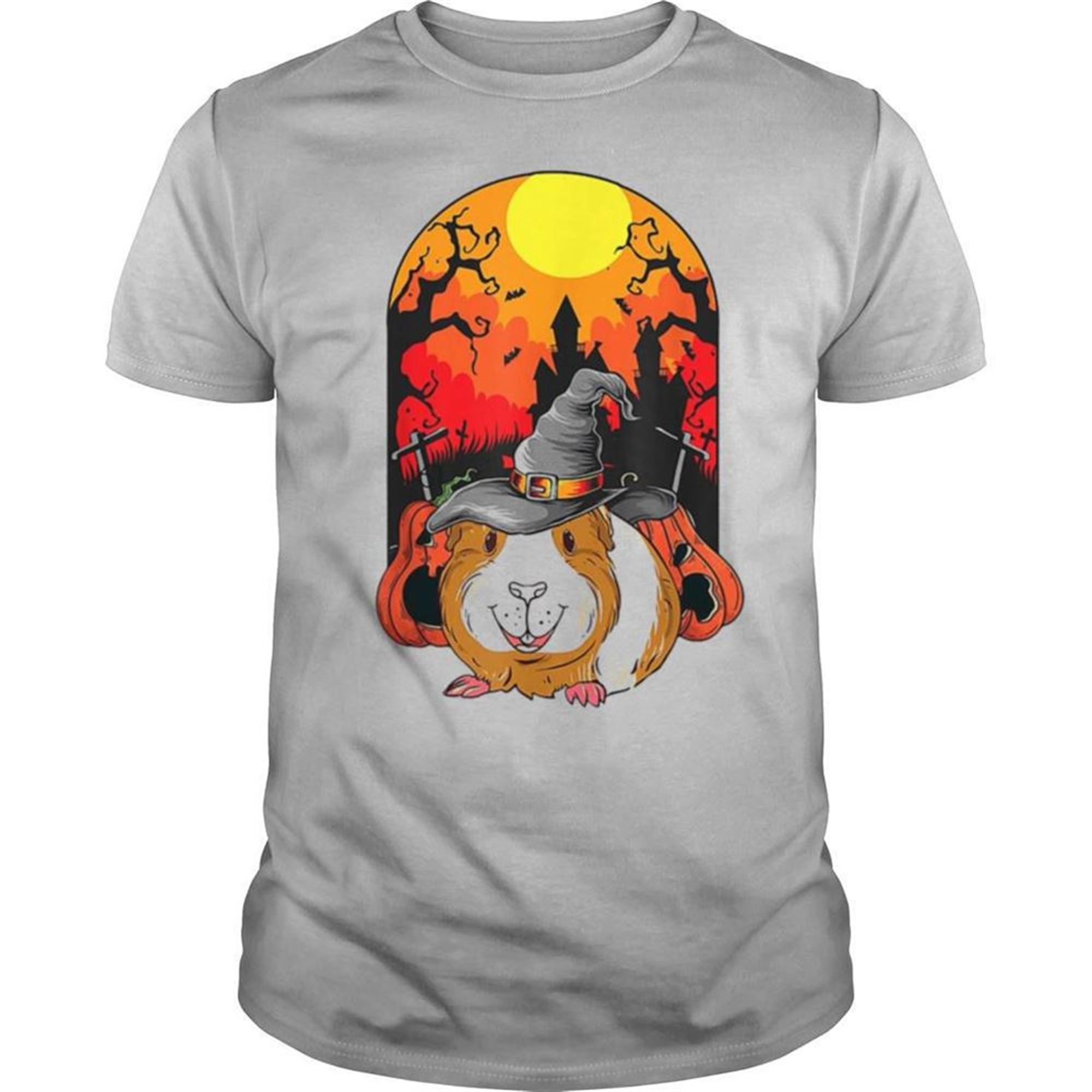 Guinea Pig Witch Pumpkin Halloween Shirt