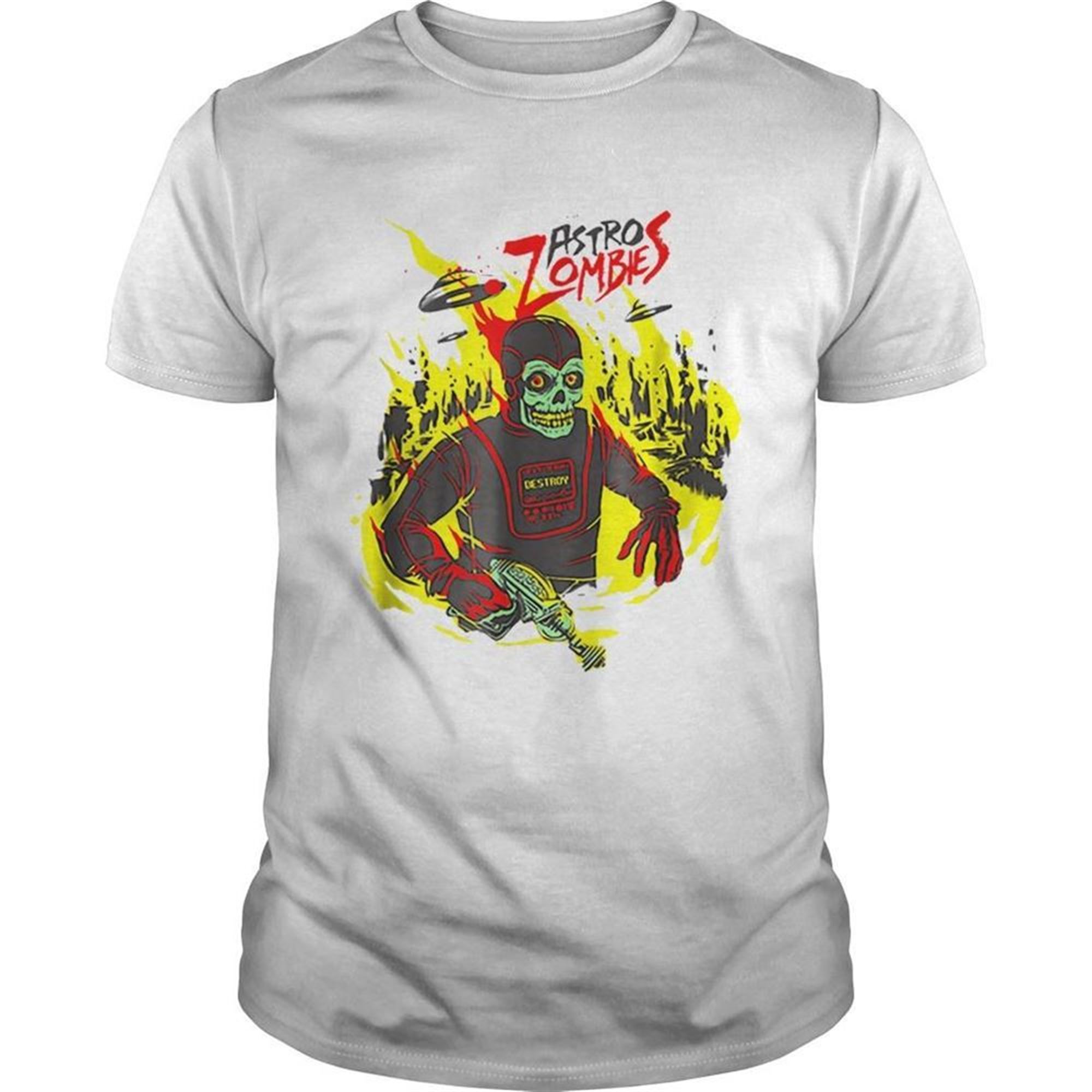 Halloween Astro Zombies Monster Scifi Gift Skate Shirt