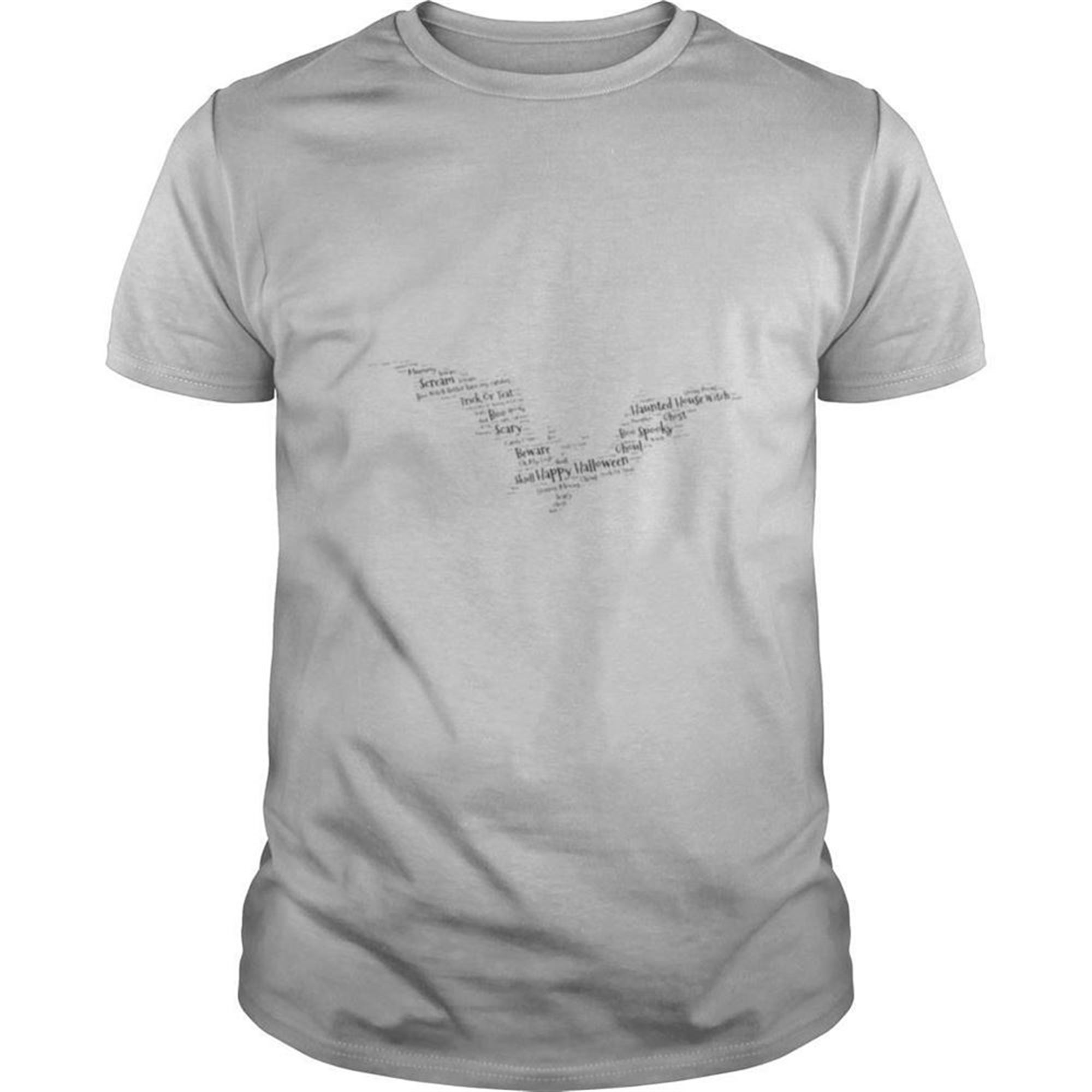 Halloween Bat Word Cloud Shirt