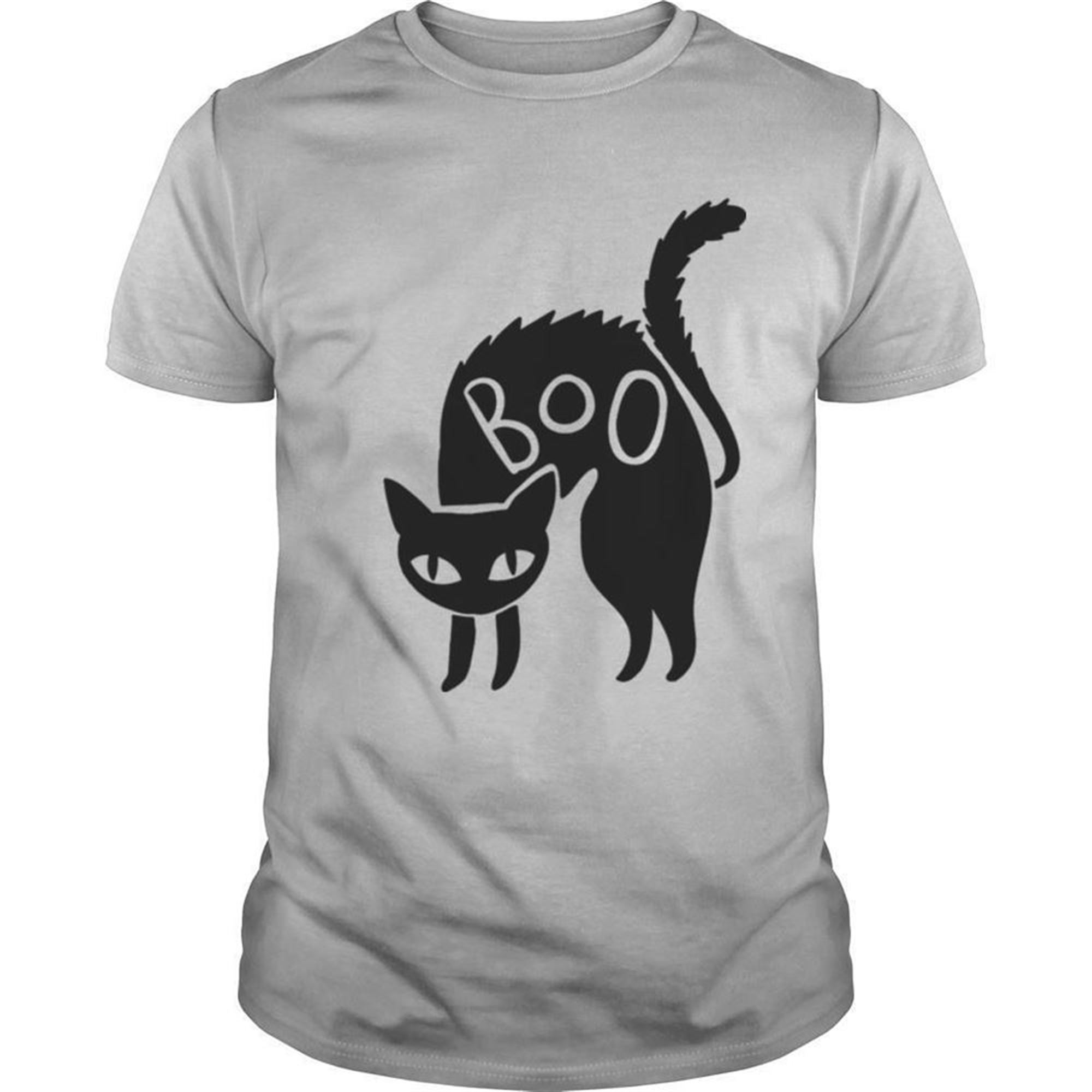 Halloween Black Cat Gift Spooky Boo Cat Shirt