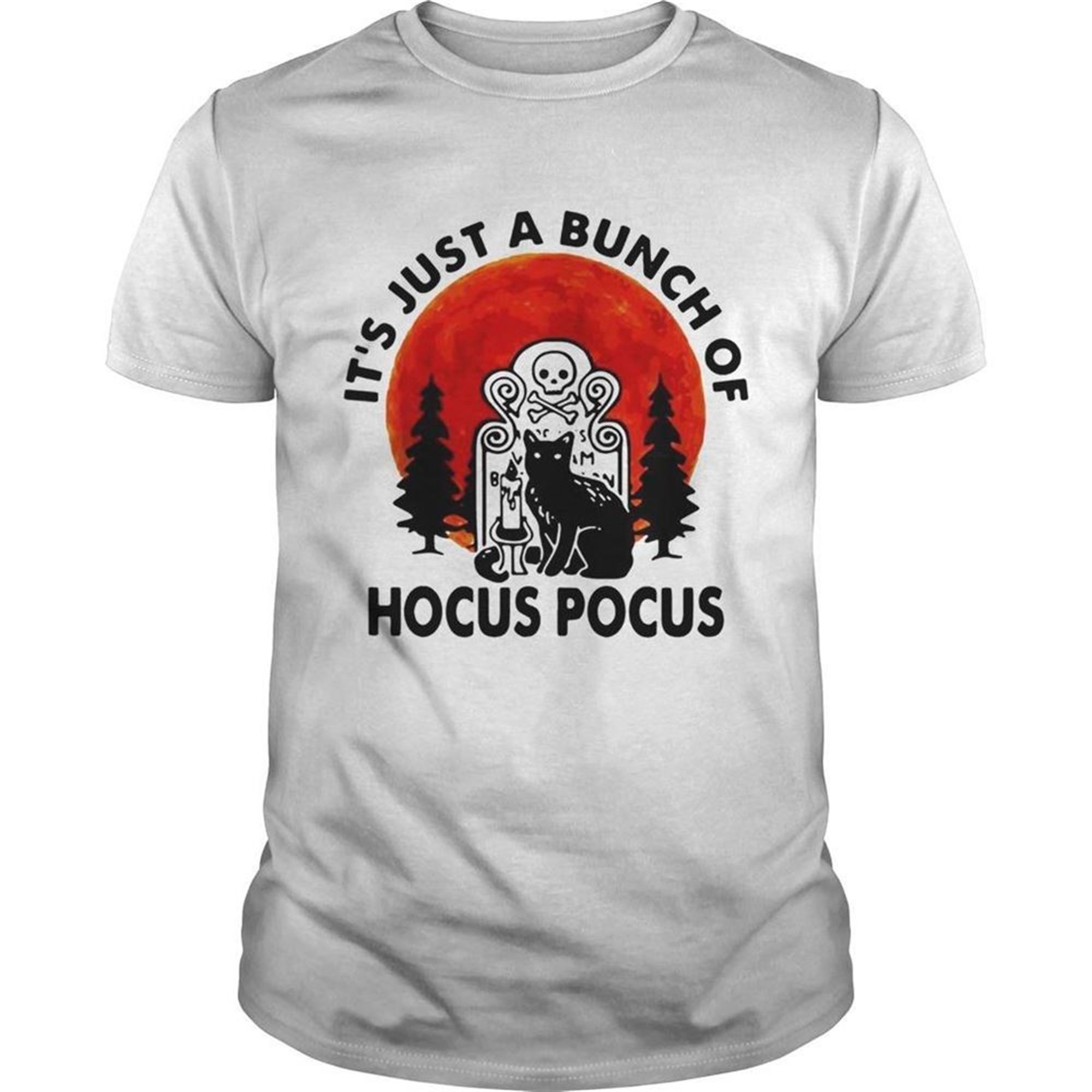 Halloween Black Cat Its Just A Bunch Of Hocus Pocus Shirt