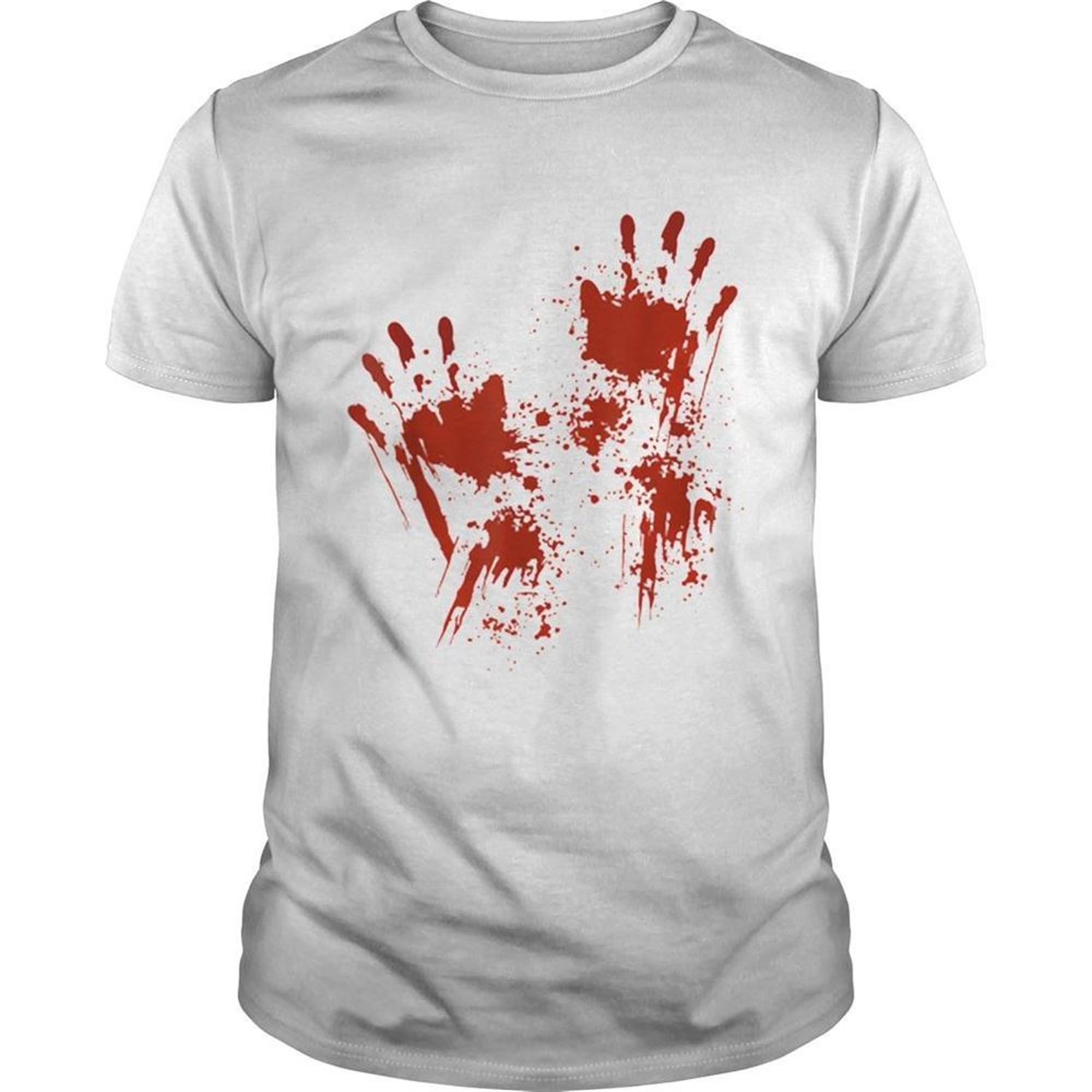 Halloween Blood Hands Costume Zombie Outfit Shirt