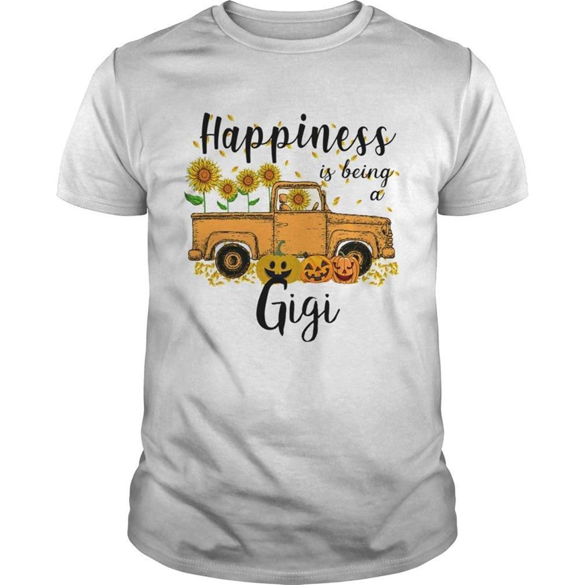 Halloween Car Pumpkin Happiness Is Being A Gigi Tshirt
