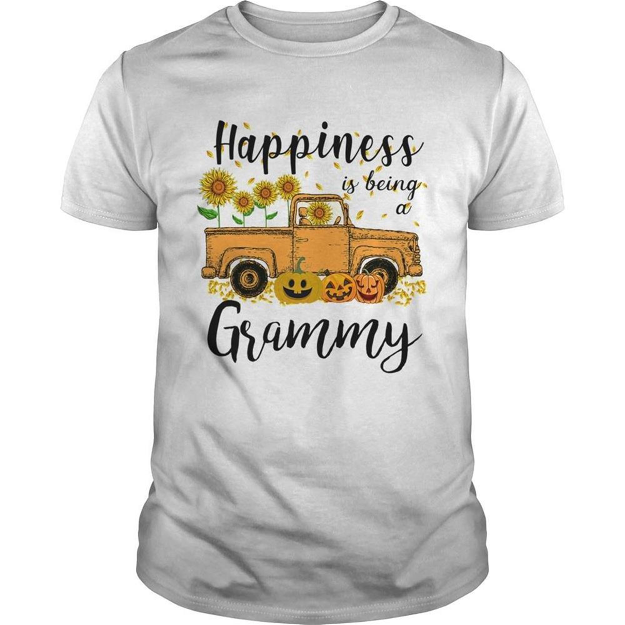 Halloween Car Pumpkin Happiness Is Being A Grammy Tshirt