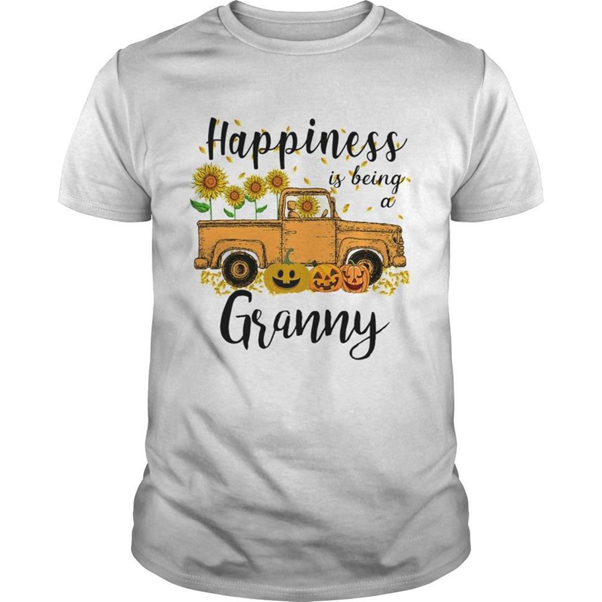 Halloween Car Pumpkin Happiness Is Being A Granny Tshirt