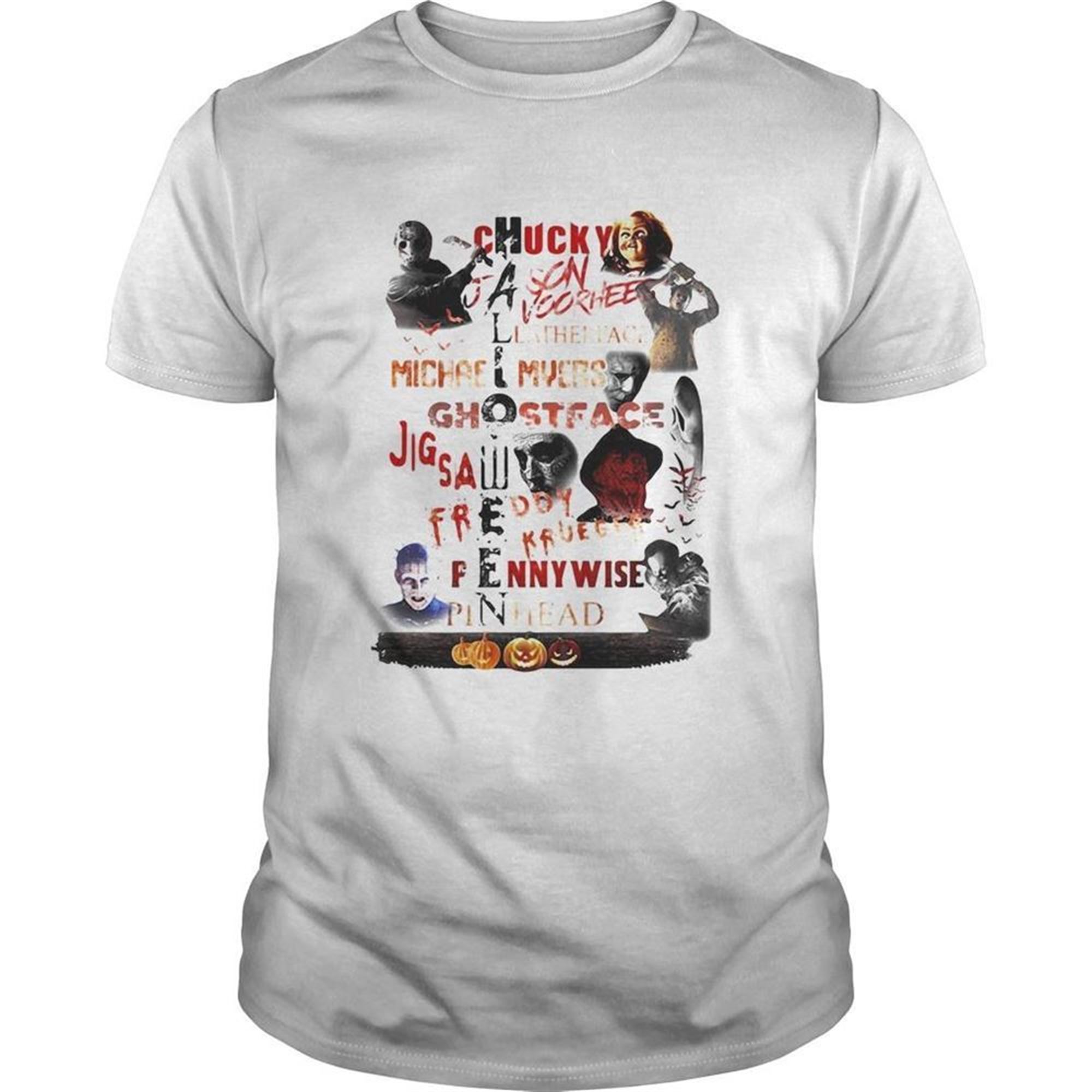 Halloween Chucky Jason Voorhees Leatherface Michael Myers Ghostface Jigsaw Shirt