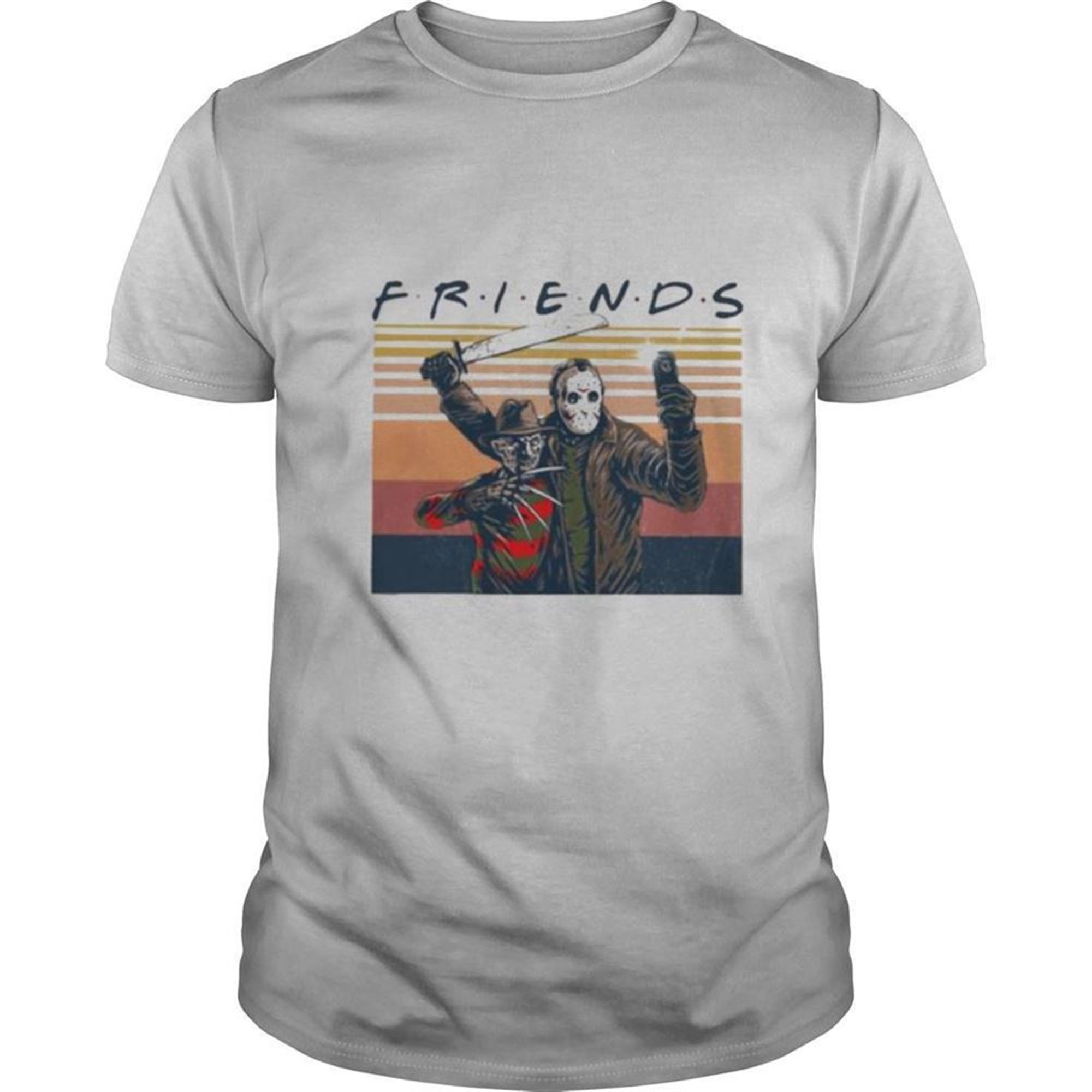 Halloween Freddy Krueger And Michael Myers Friends Vintage Retro Shirt