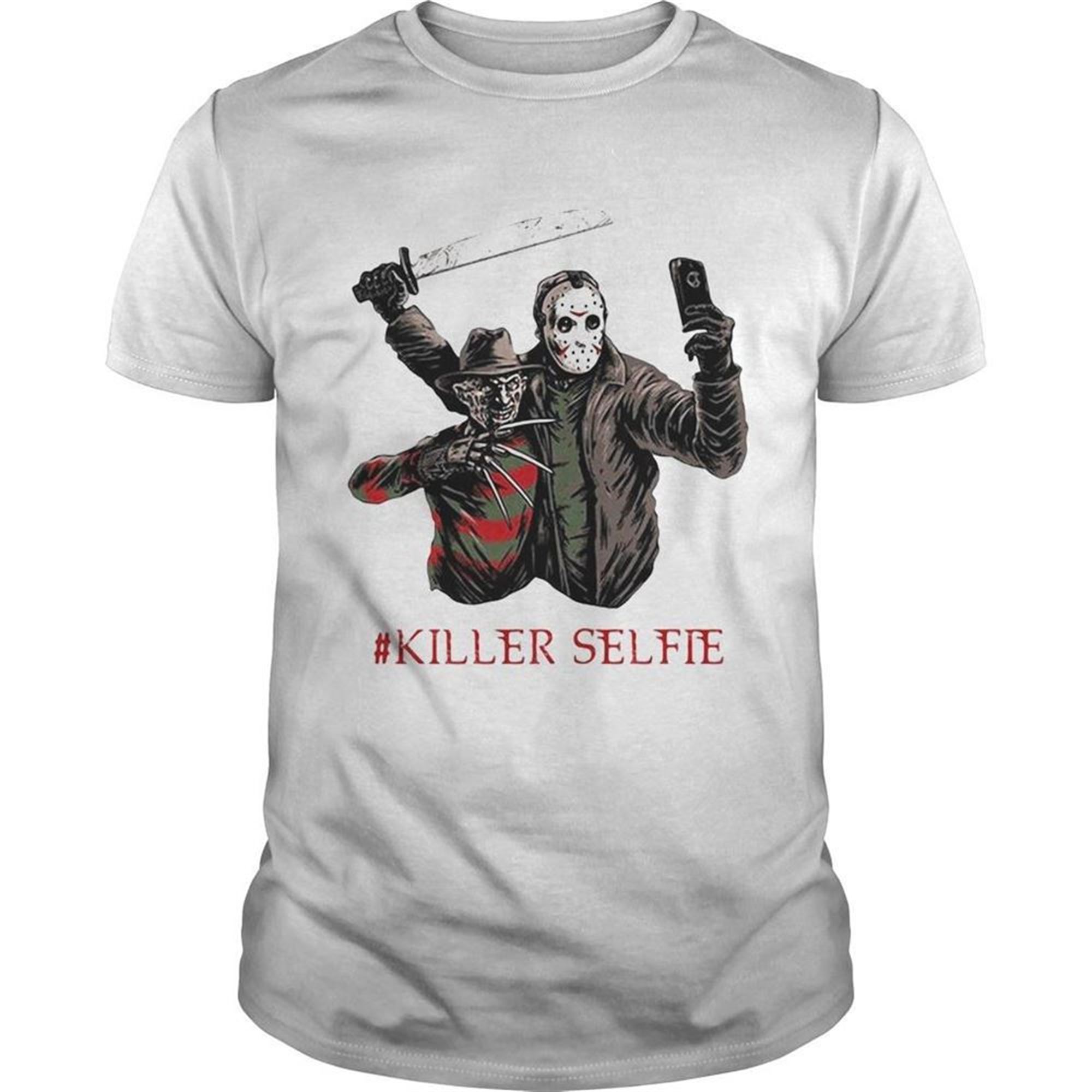 Halloween Freddy Krueger Vs Jason Killer Selfie Shirt