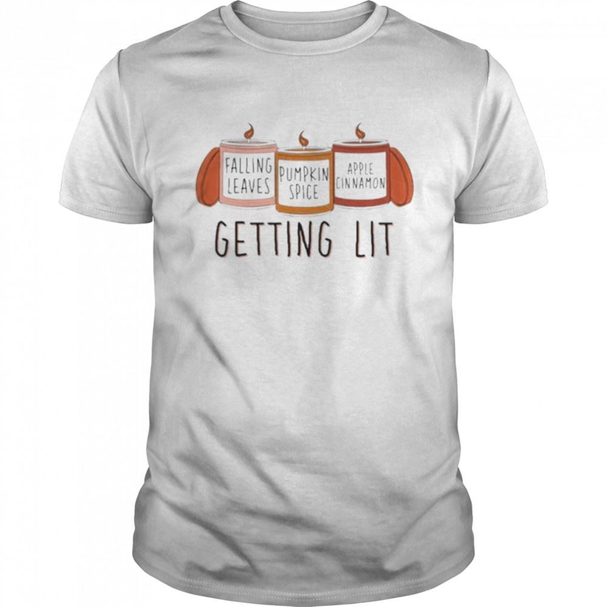 Halloween Getting Lit Fall Pumpkin Shirt