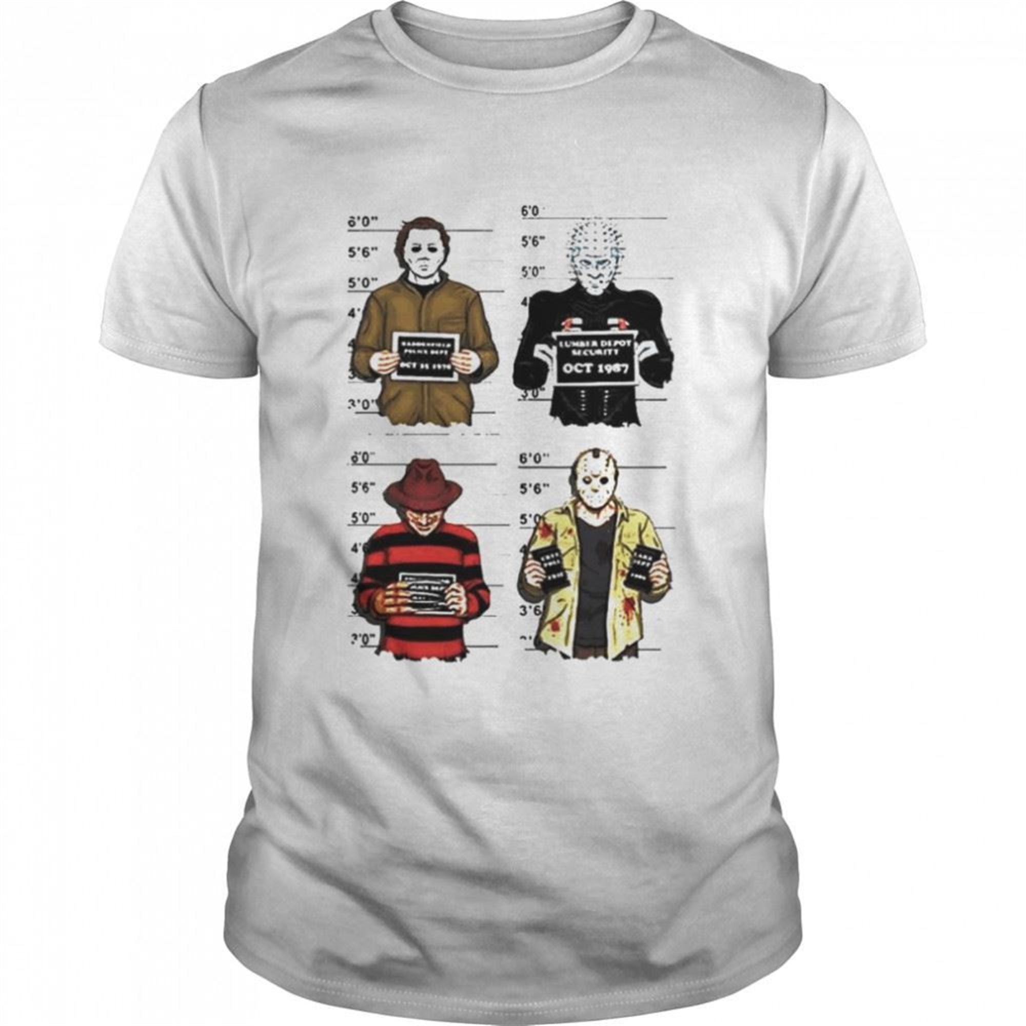 Halloween Horror Characters Halloween Movie Killers Shirt