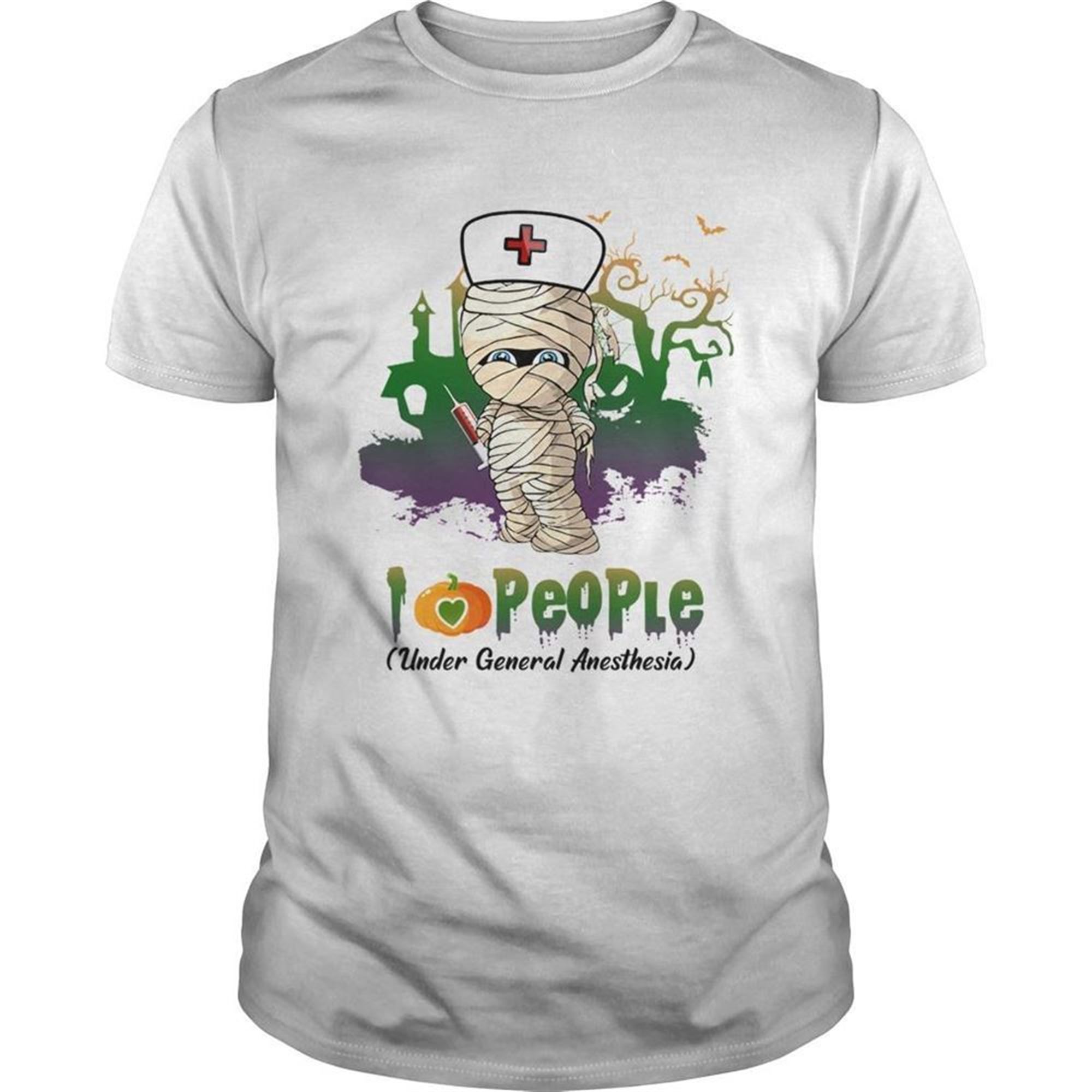 Halloween I Love People Funny Nurse Tshirt