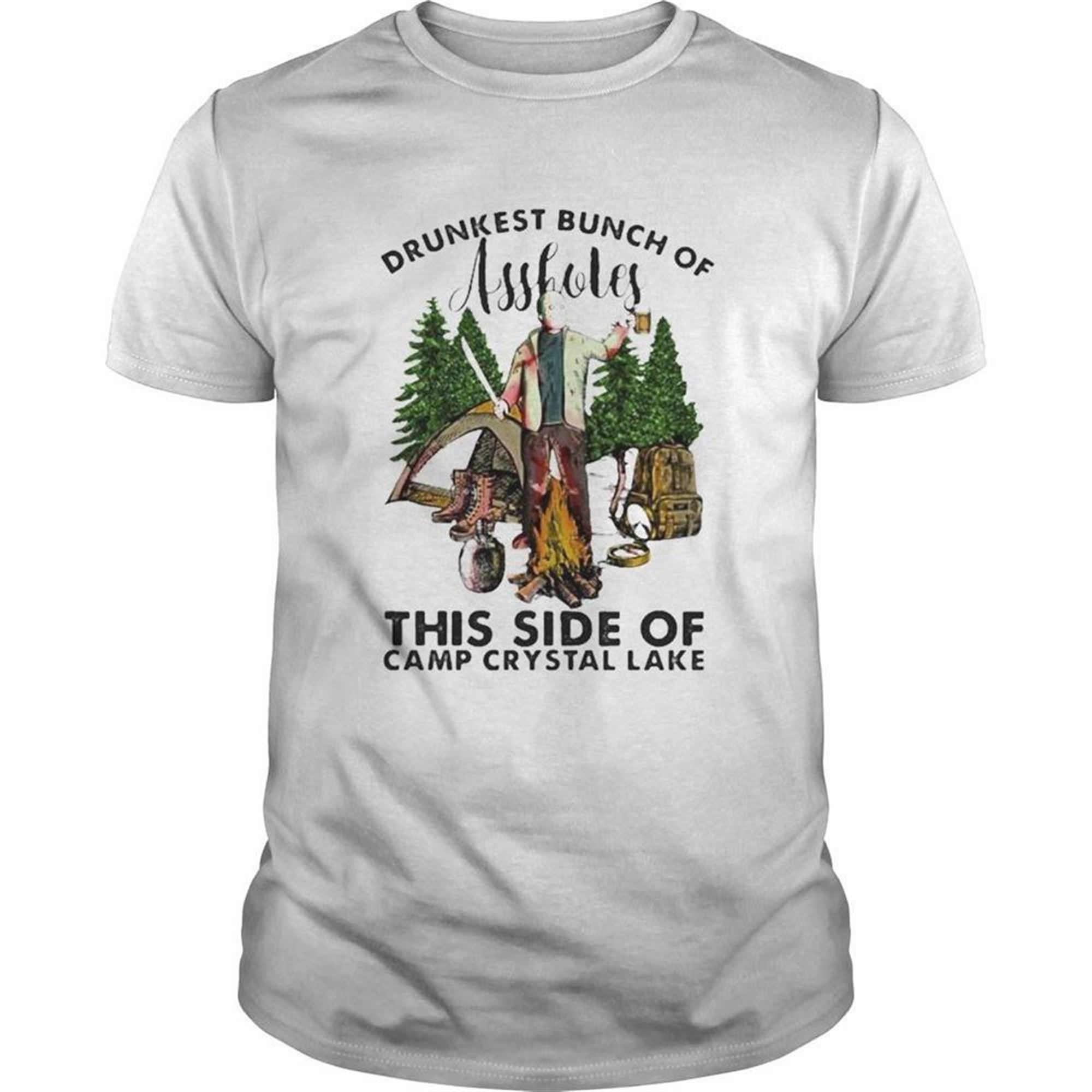 Halloween Jason Voorhees Drunkest Bunch Of Assholes This Side Of Camp Crystal Lake Shirt