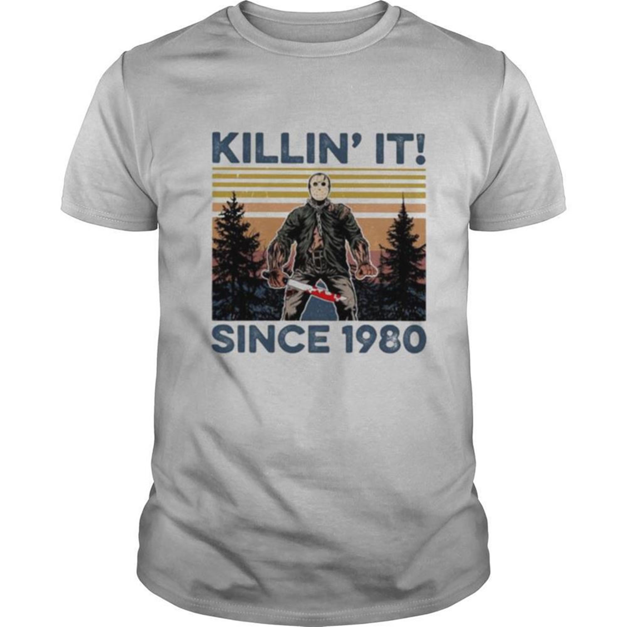 Halloween Jason Voorhees Killin It Since 1978 Vintage Retro Mountain Shirt
