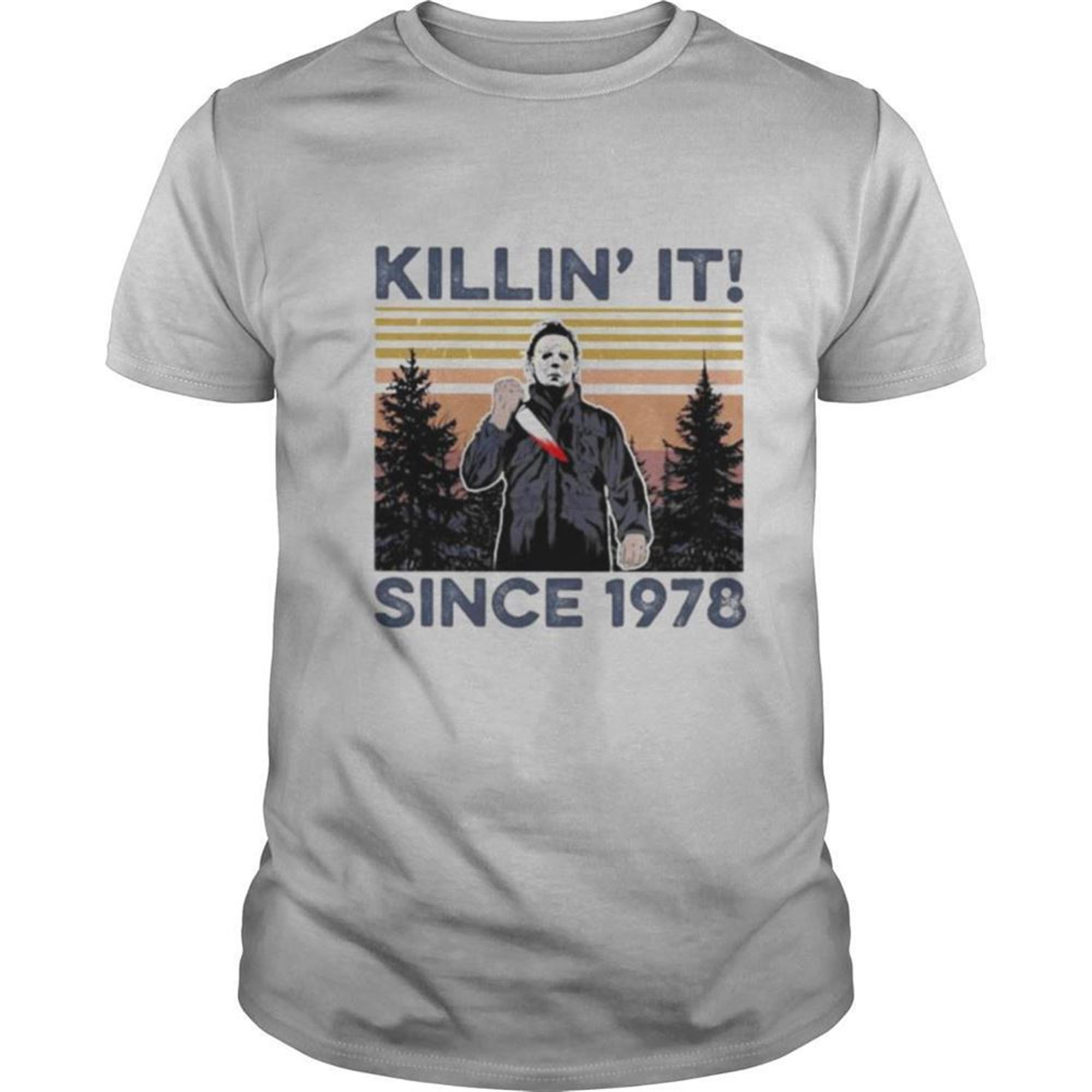 Halloween Michael Myers Killin It Since 1978 Vintage Retro Mountain Shirt