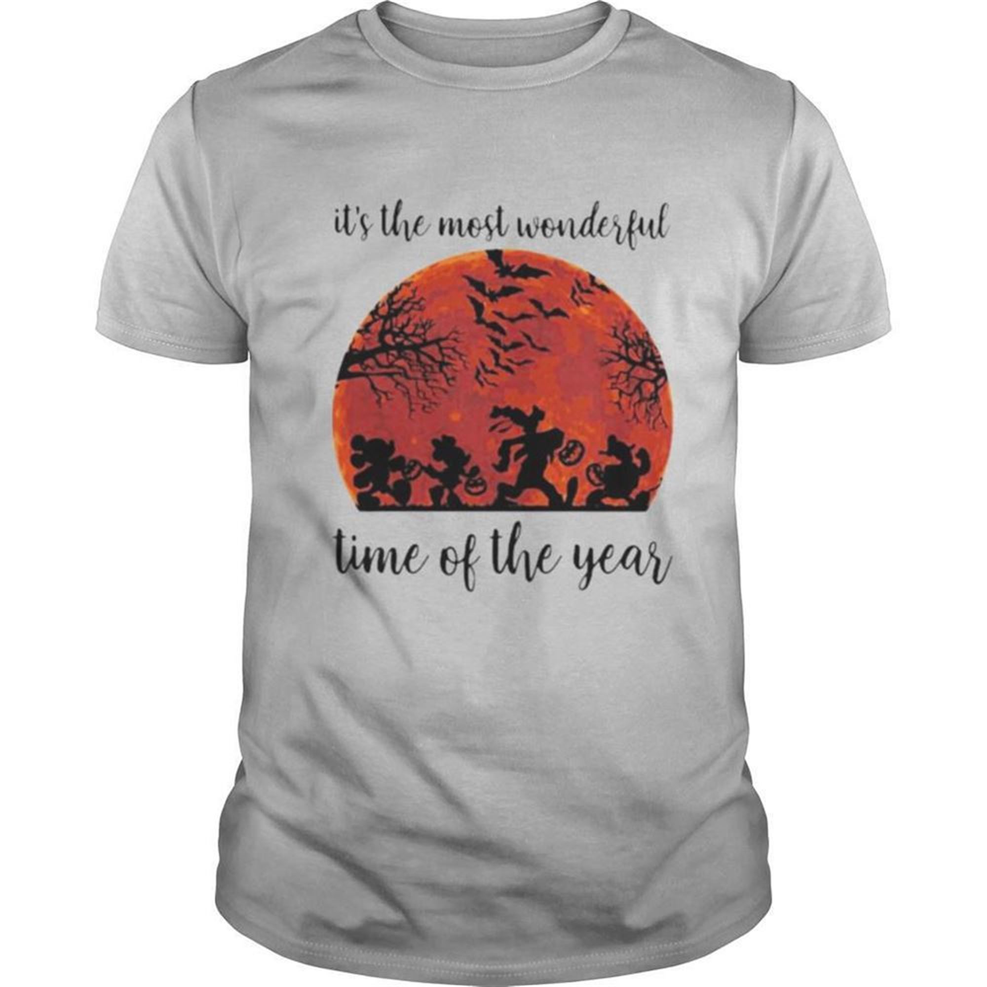 Halloween Mickey Mouse And Friends Its The Most Wonderful Time Of The Year Sunset Shirt