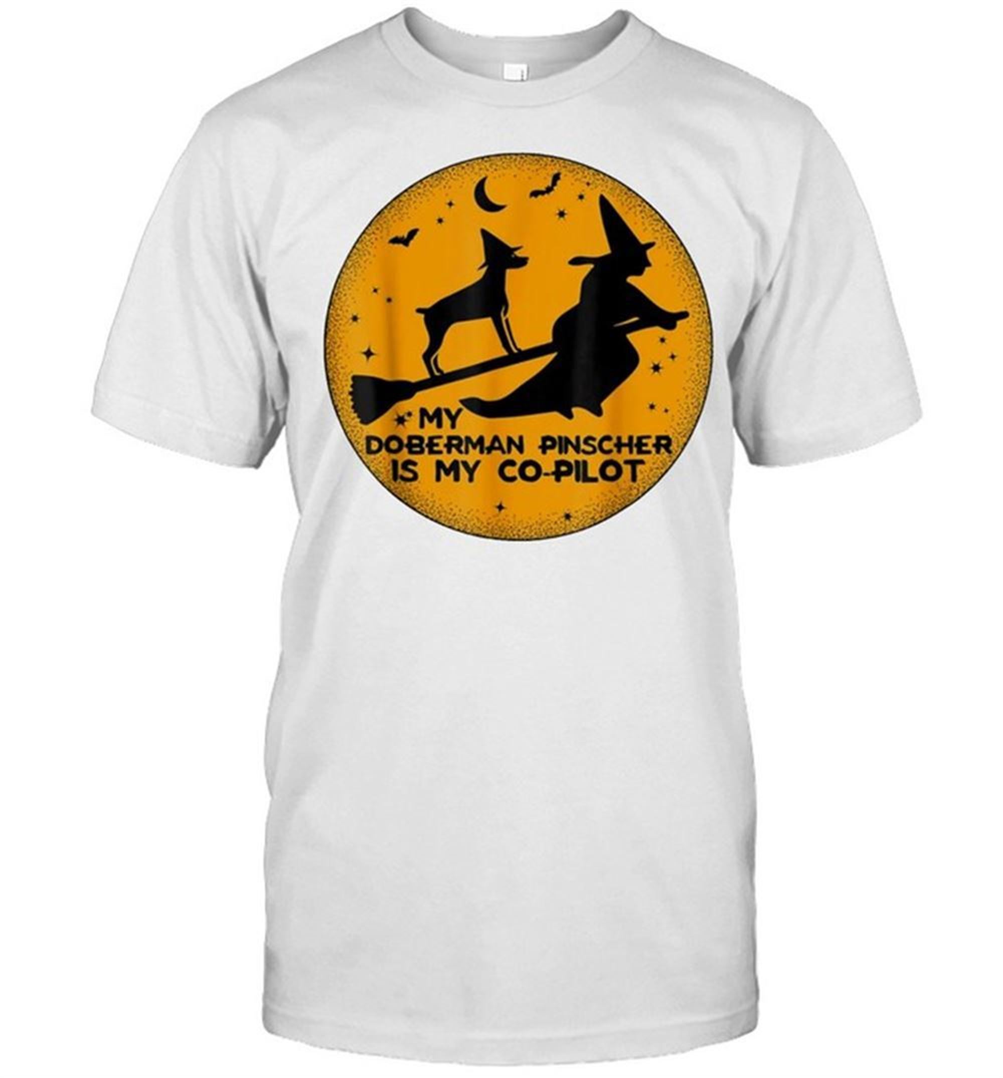 Halloween My Doberman Pinscher Is My Co Pilot Shirt